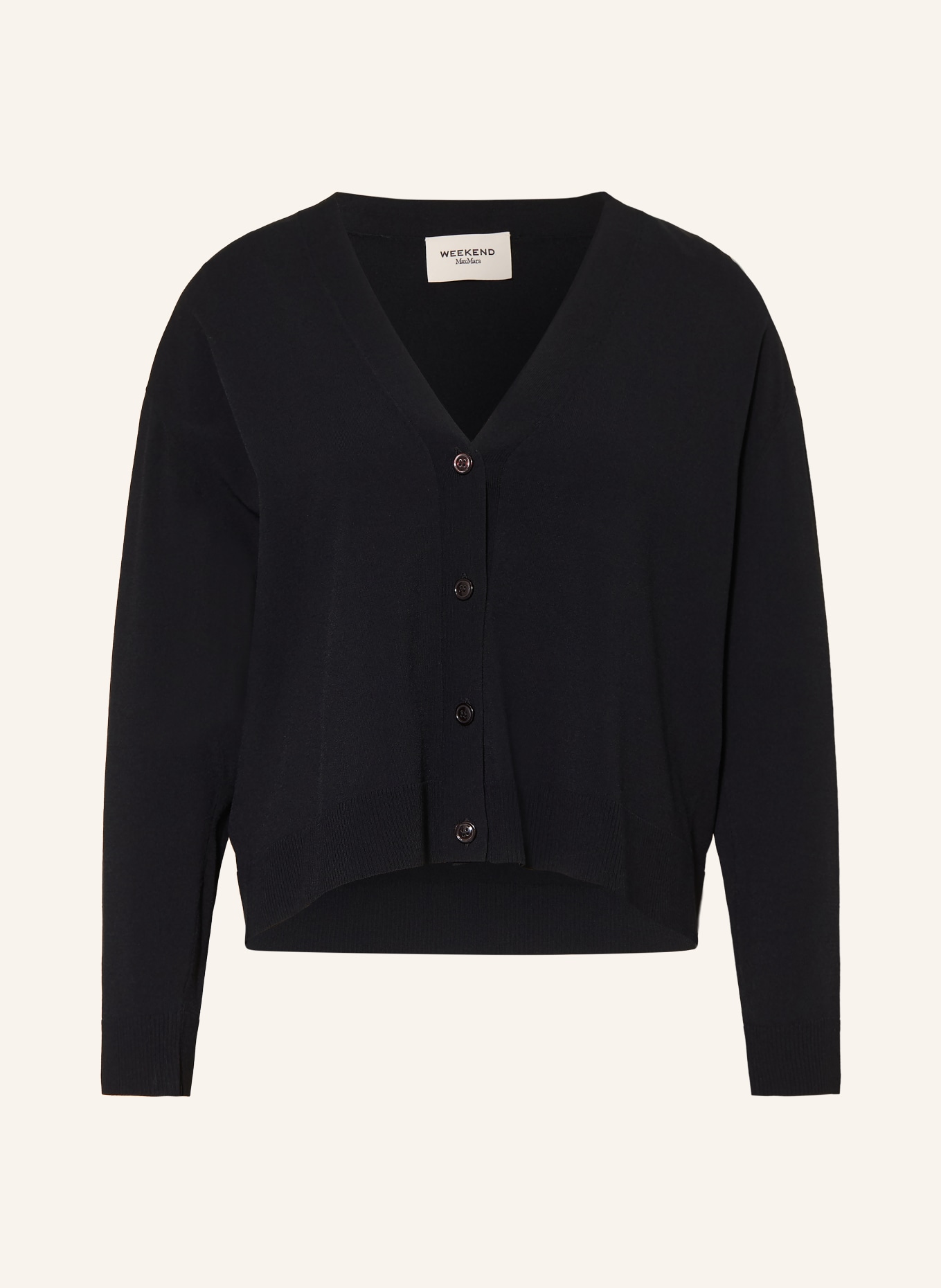 WEEKEND Max Mara Stickad kofta BOARIO: SVART