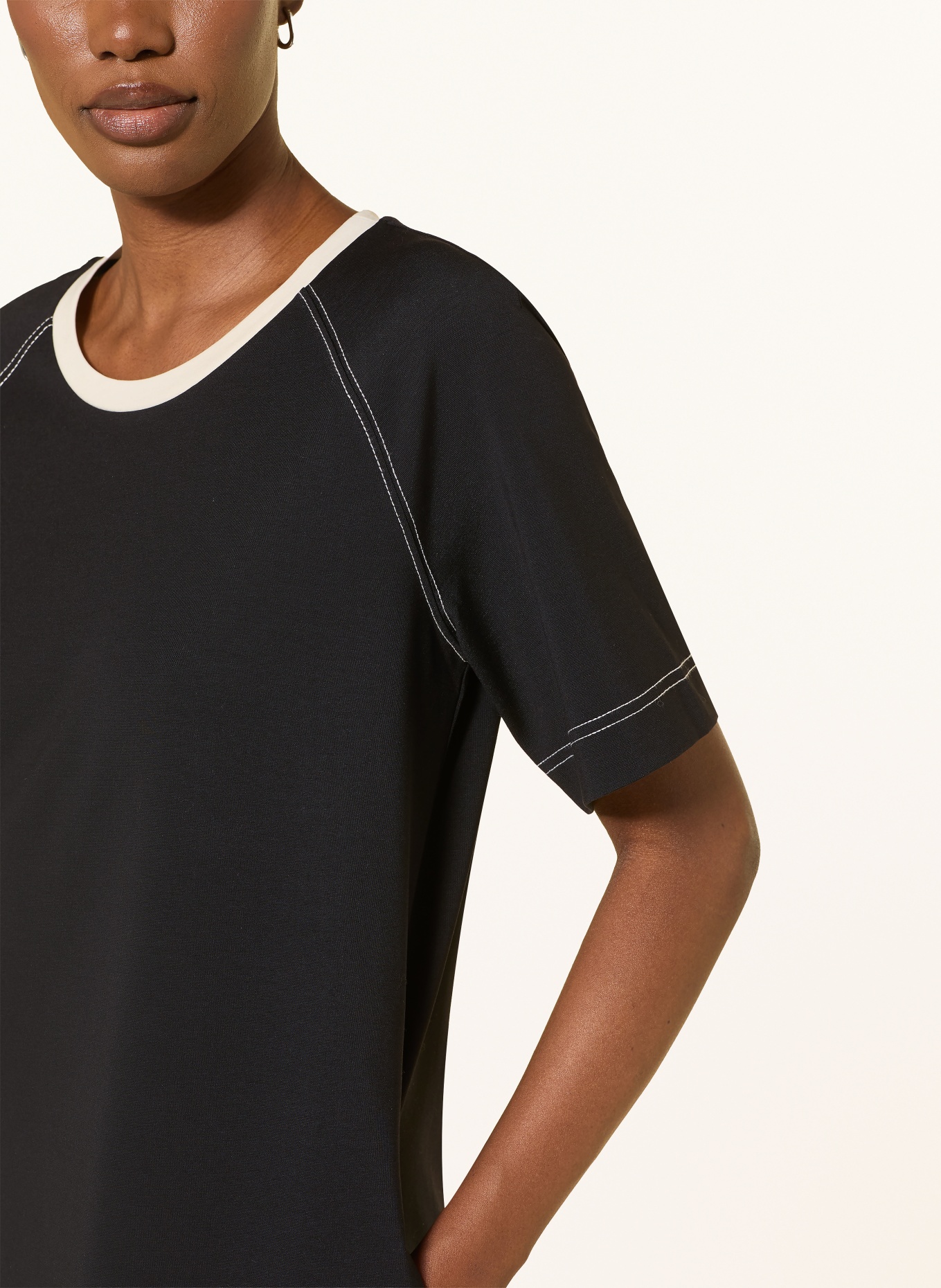 WEEKEND Max Mara Jerseyjurk OSCURI: ZWART / WIT