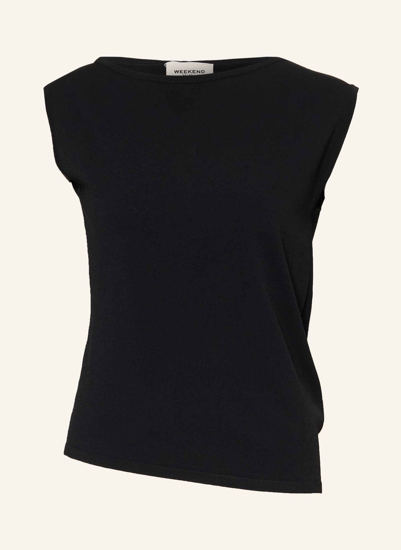WEEKEND Max Mara BELLA Knit Top: BLACK