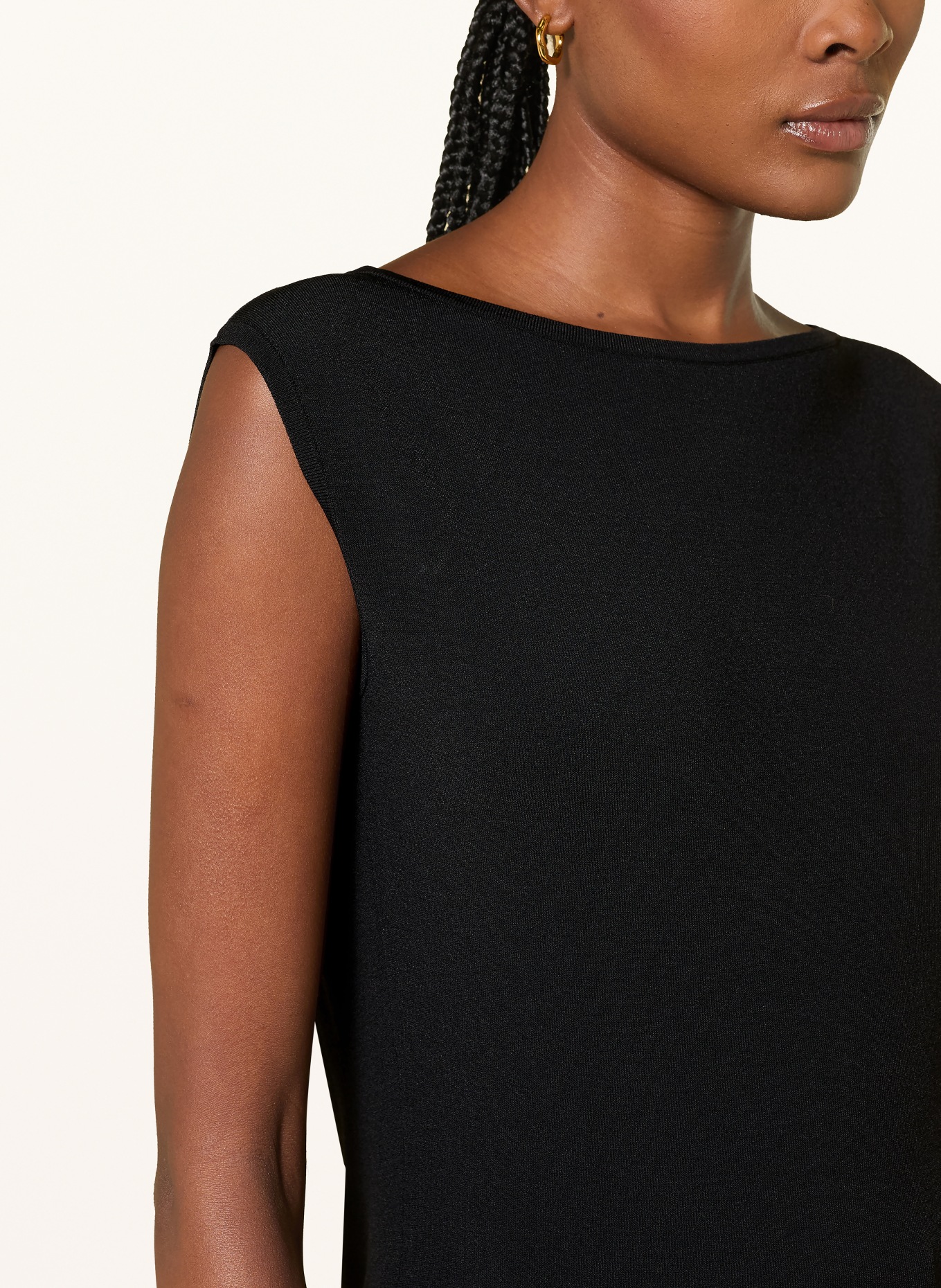 WEEKEND Max Mara BELLA Knit Top: BLACK