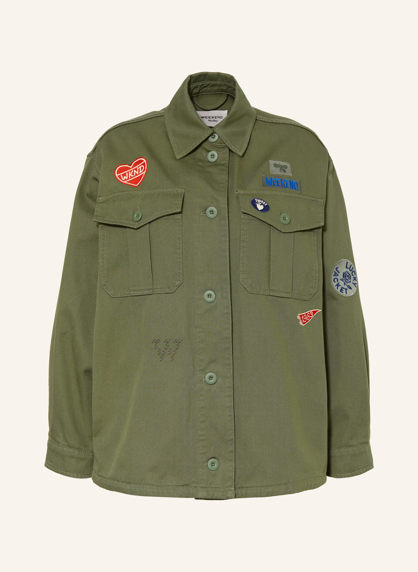 WEEKEND Max Mara RAZZA Overshirt: OLIVE
