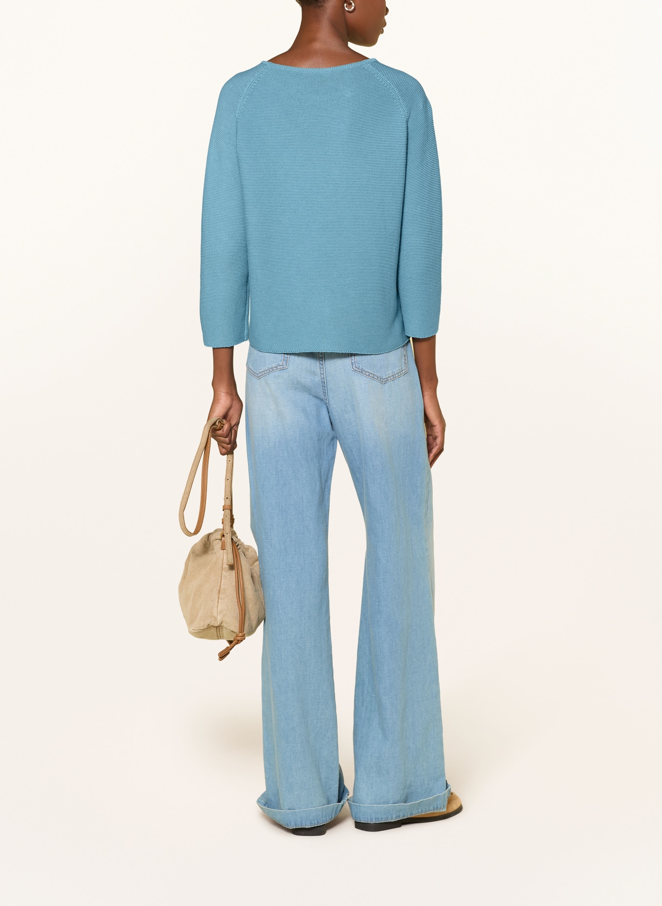 WEEKEND Max Mara Pullover ADDOTTO mit 3/4-Arm: HELLBLAU