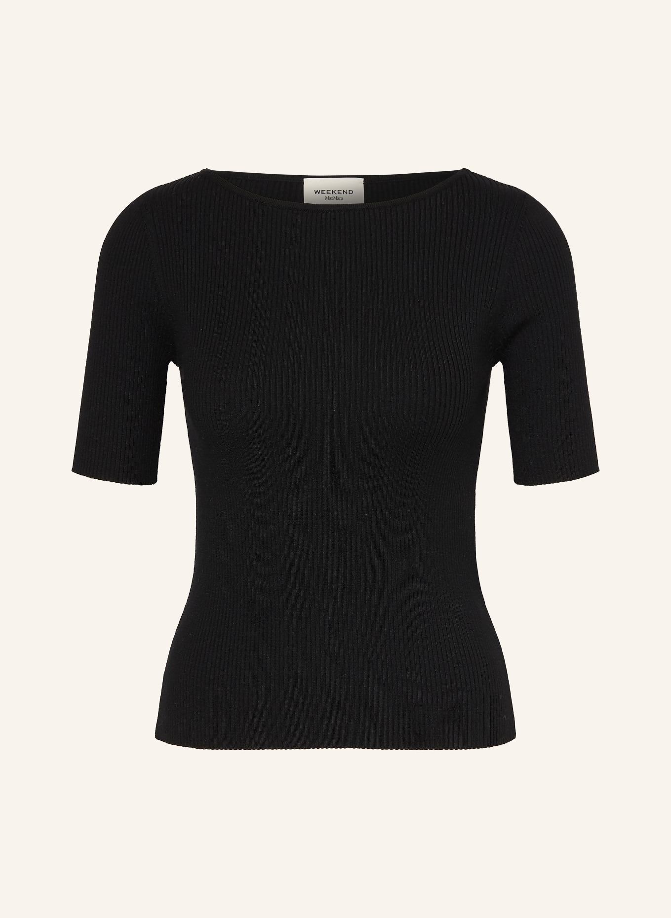 WEEKEND Max Mara Gebreid shirt GOLA: ZWART