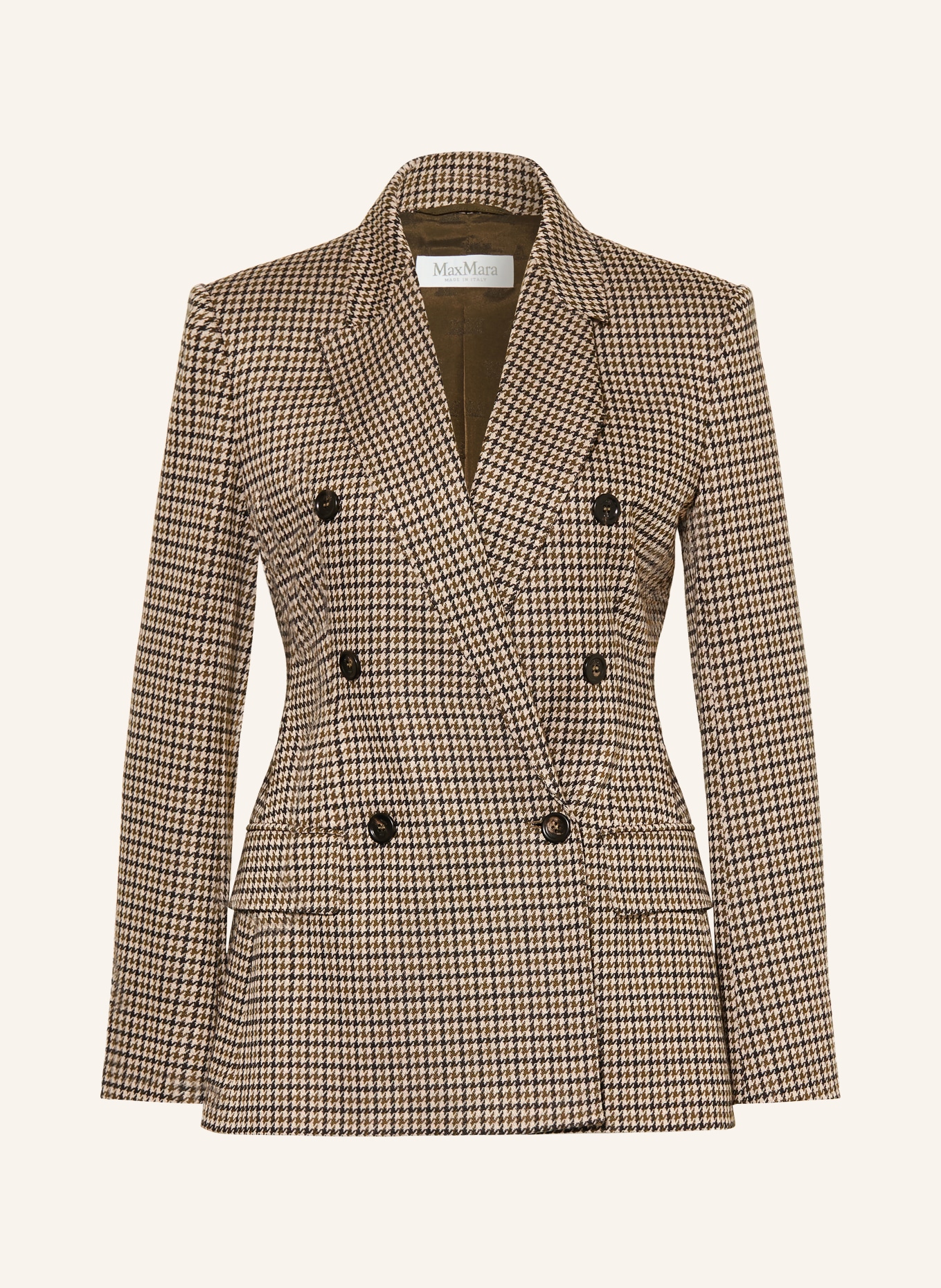 Max Mara Blazer MXMECCELSO: BEIGE / BRUN / OLIVEN