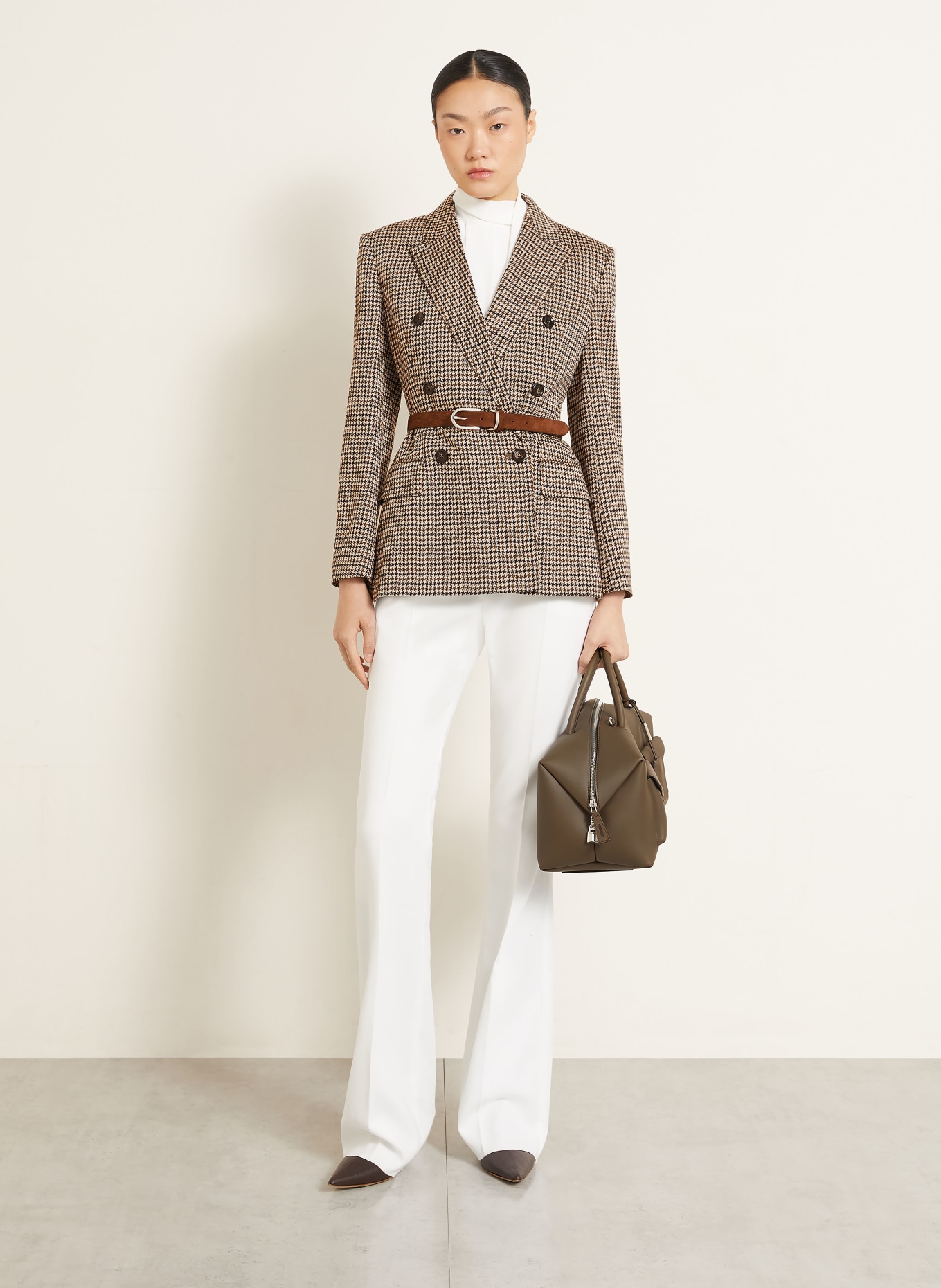 Max Mara Blazer MXMECCELSO: BEIGE / BRUN / OLIVEN