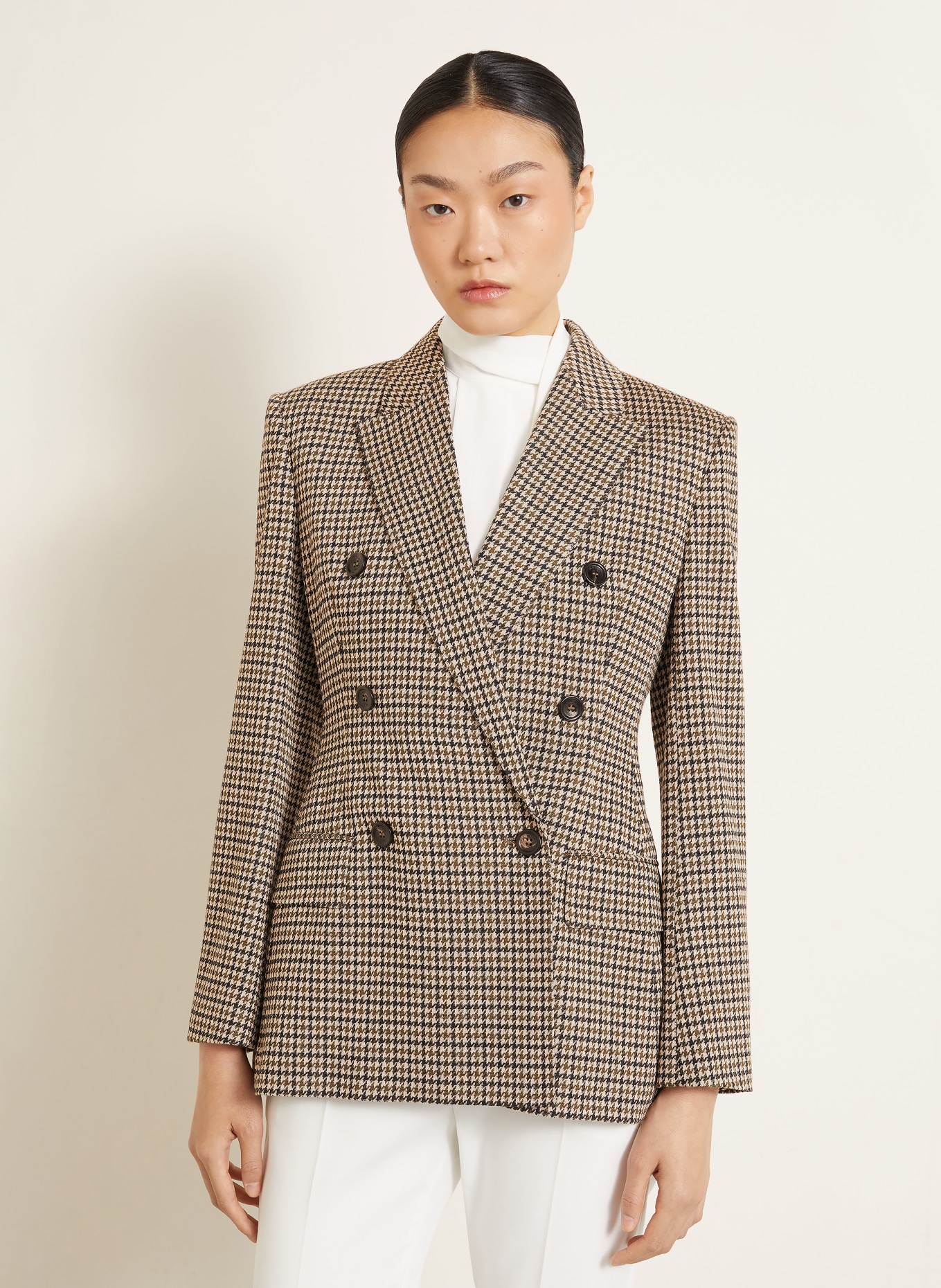 Max Mara Blazer MXMECCELSO: BEIGE / BRUN / OLIVEN