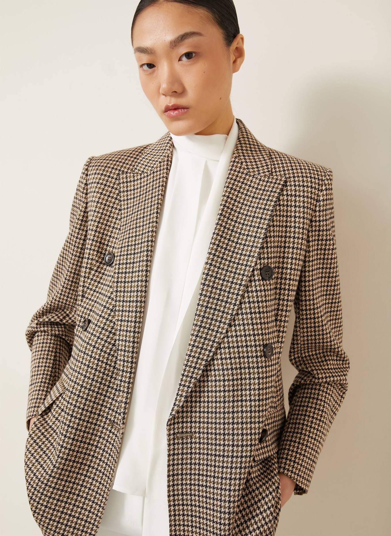 Max Mara Blazer MXMECCELSO: BEIGE / BRUN / OLIVEN