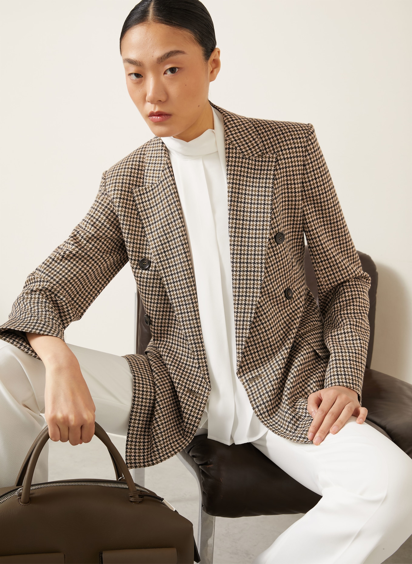 Max Mara Blazer MXMECCELSO: BEIGE / BRUN / OLIVEN