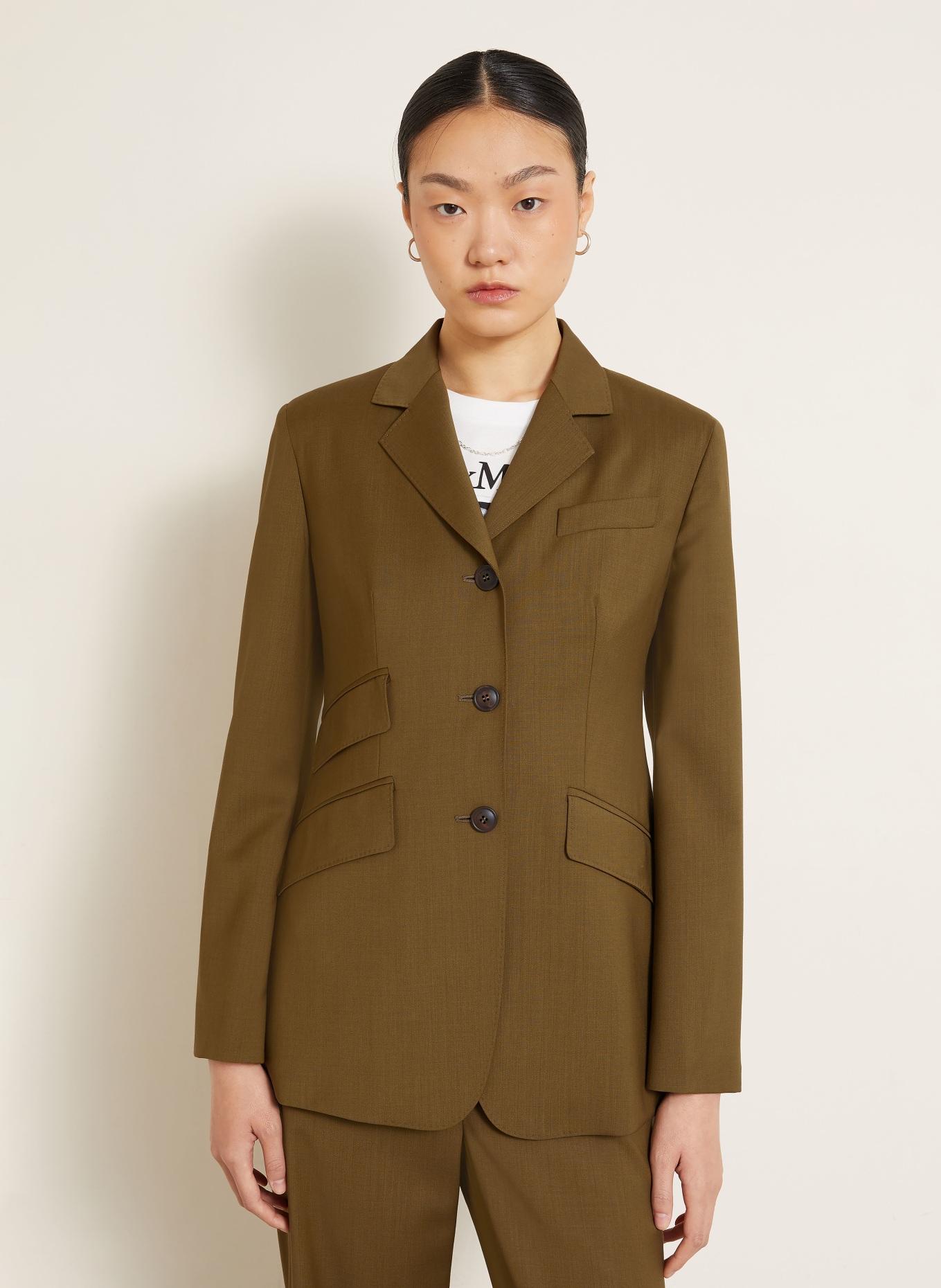 Max Mara PATIO Blazer: KHAKI