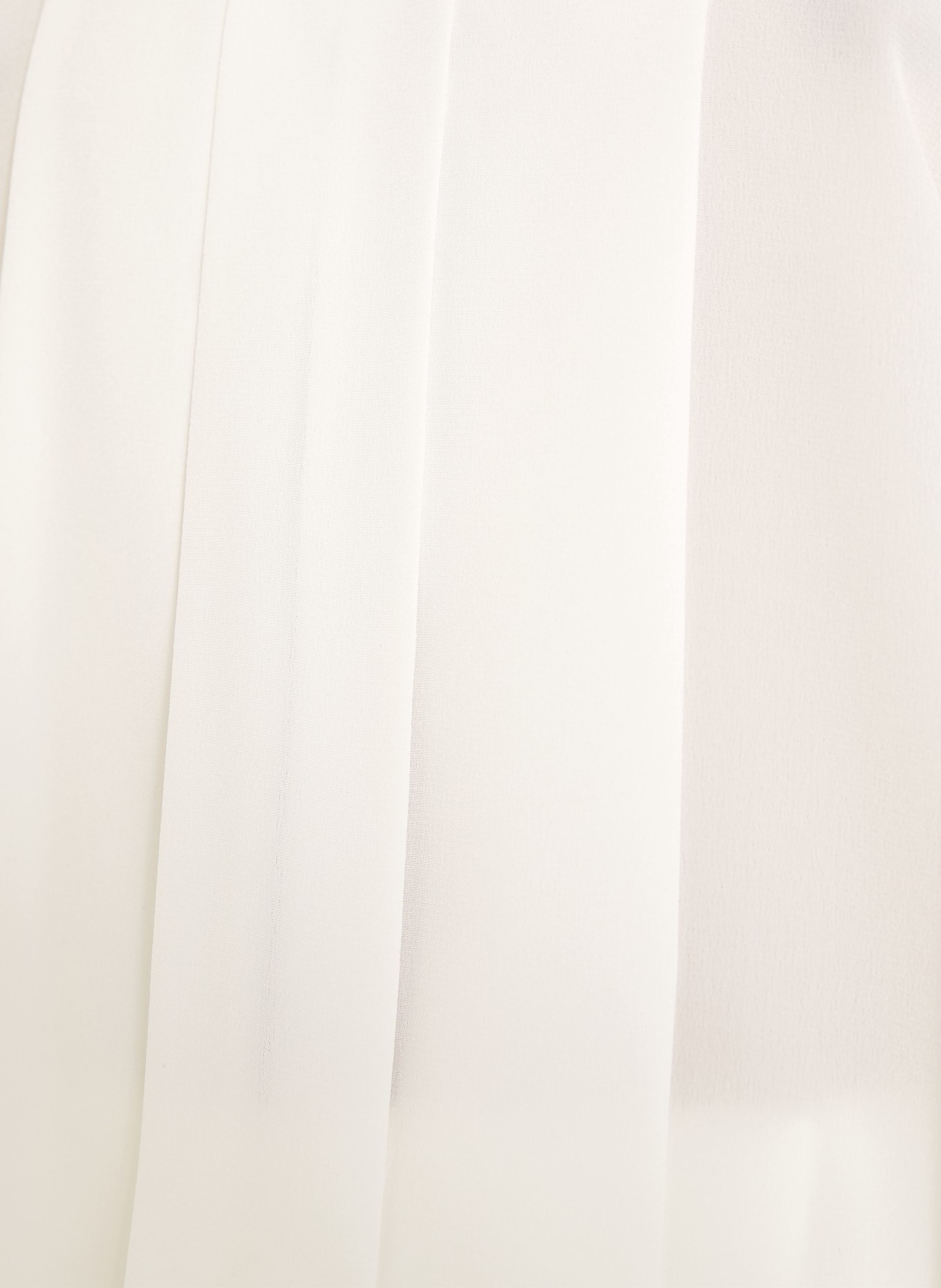 Max Mara FUNE Silk Blouse Top with Bow: WHITE