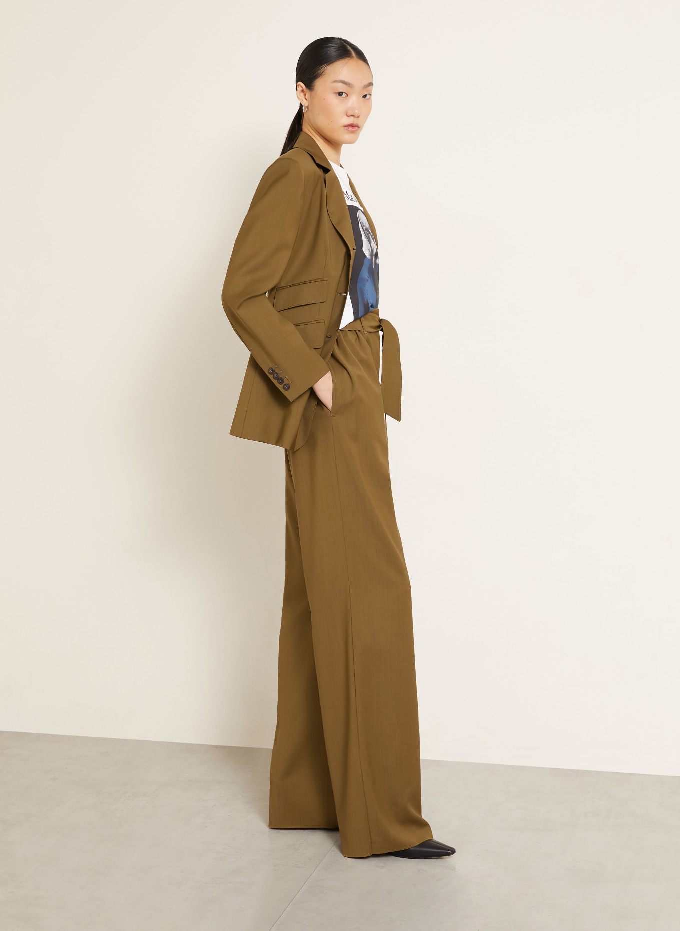 Max Mara Marlene-bukser EDITTO: KHAKI