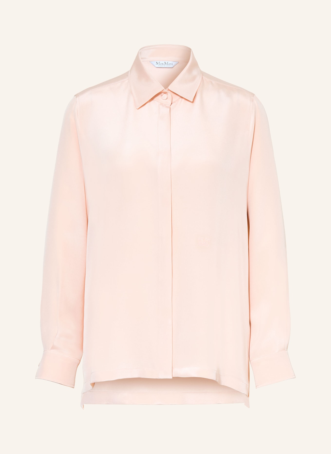 Max Mara GERANIO-bluse i silke: ROSÉ