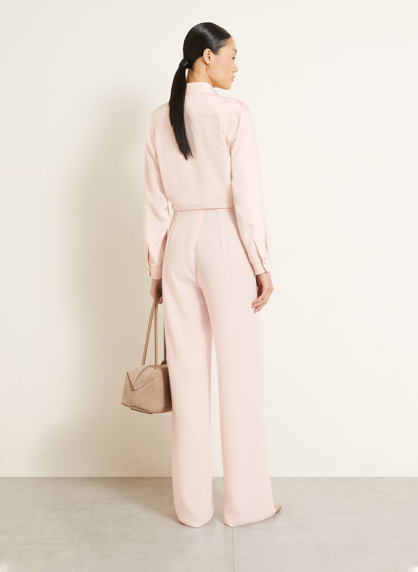 Max Mara GERANIO-bluse i silke: ROSÉ