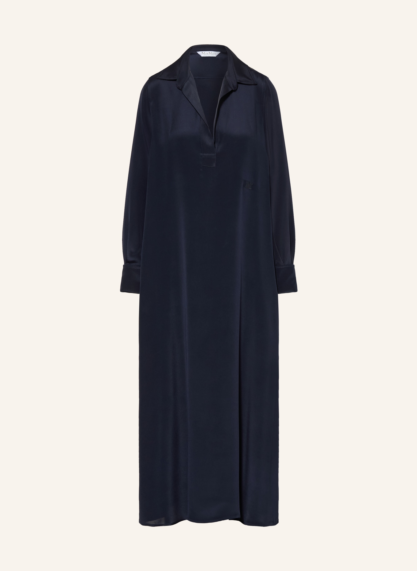 Max Mara Silkesklänning GAMBERO: MÖRKBLÅ
