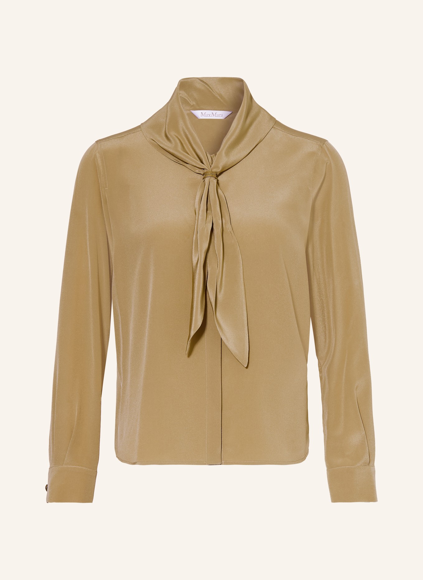 Max Mara DRY Silk Blouse: KHAKI