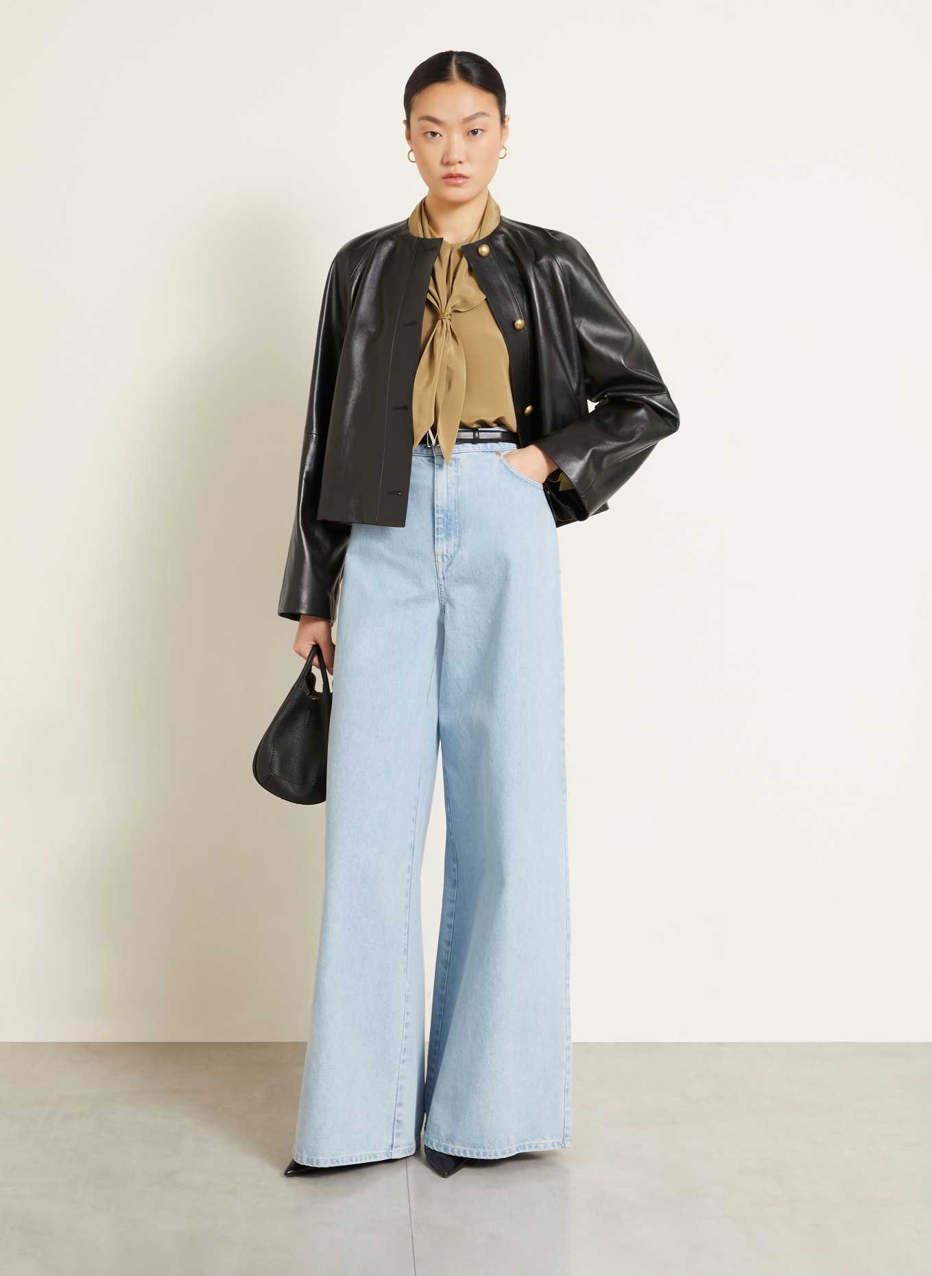 Max Mara DRY Silk Blouse: KHAKI