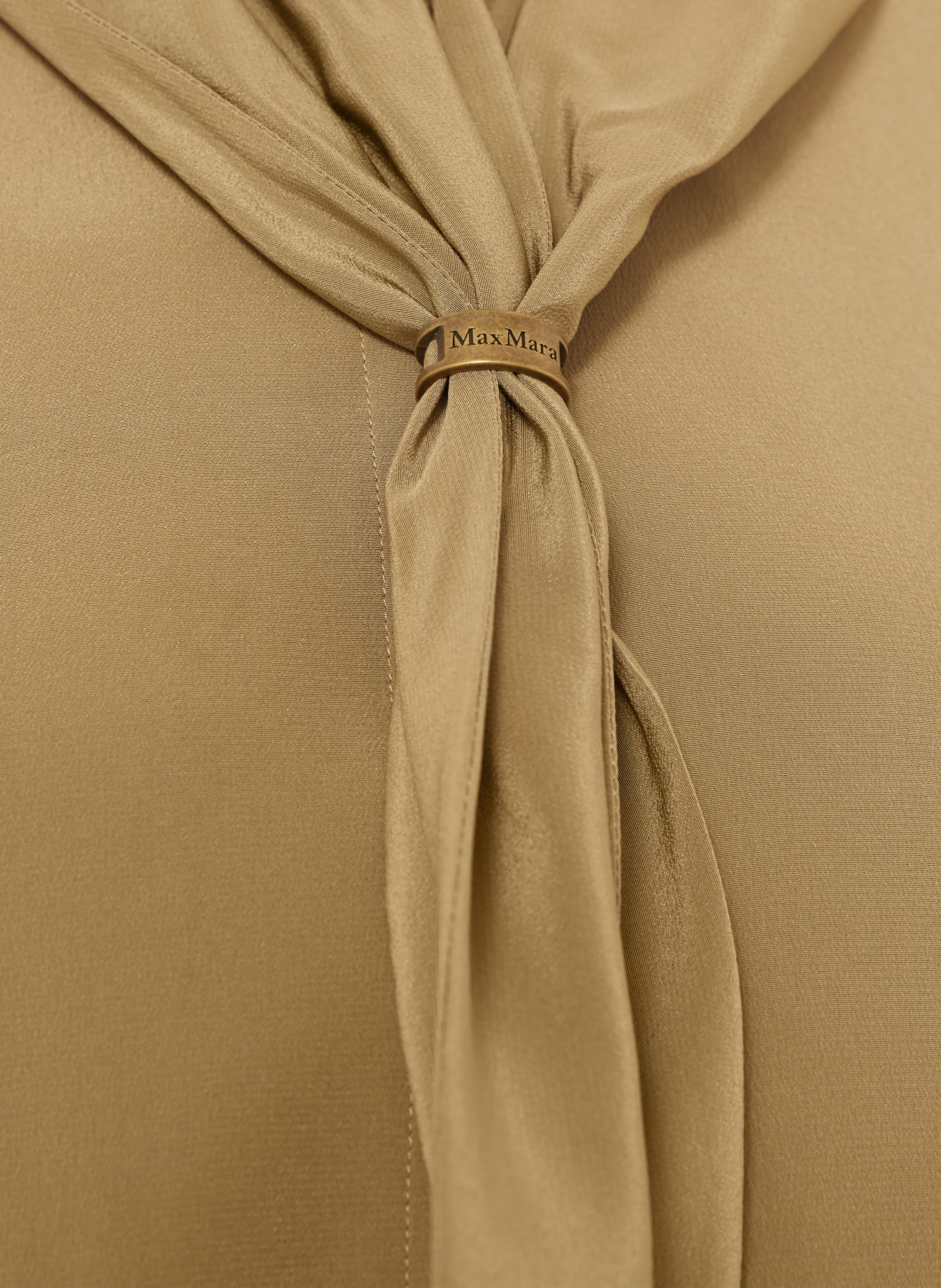 Max Mara DRY Silk Blouse: KHAKI