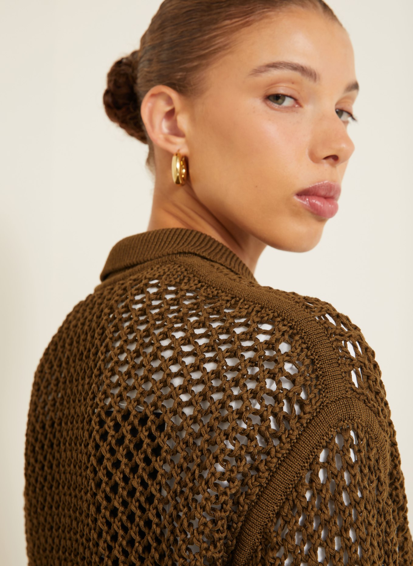 Max Mara FILM Cardigan: KHAKI