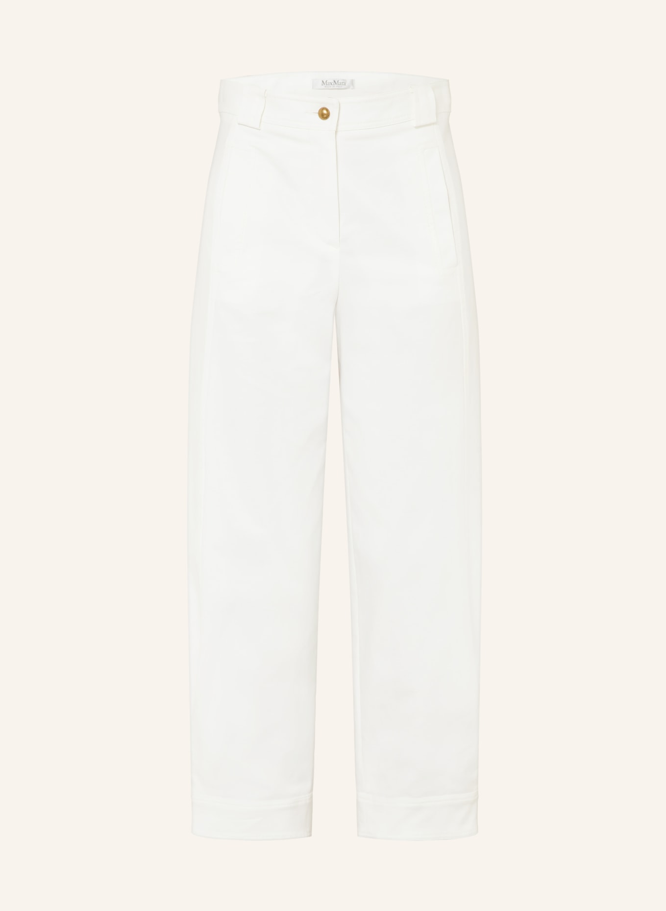 Max Mara ADORNI Trousers: WHITE