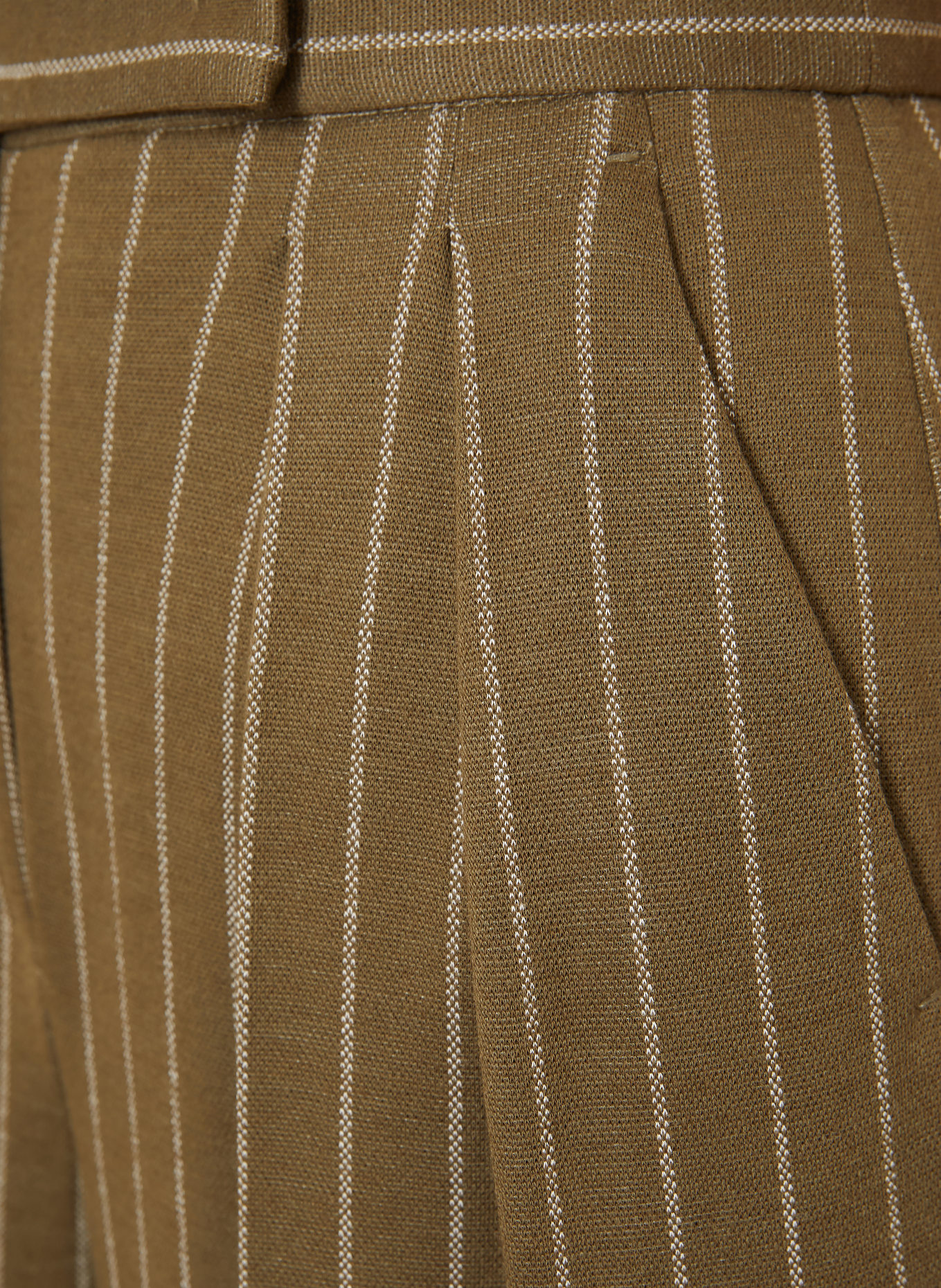 Max Mara Marlene-byxor RIO i jersey: KHAKI / VIT