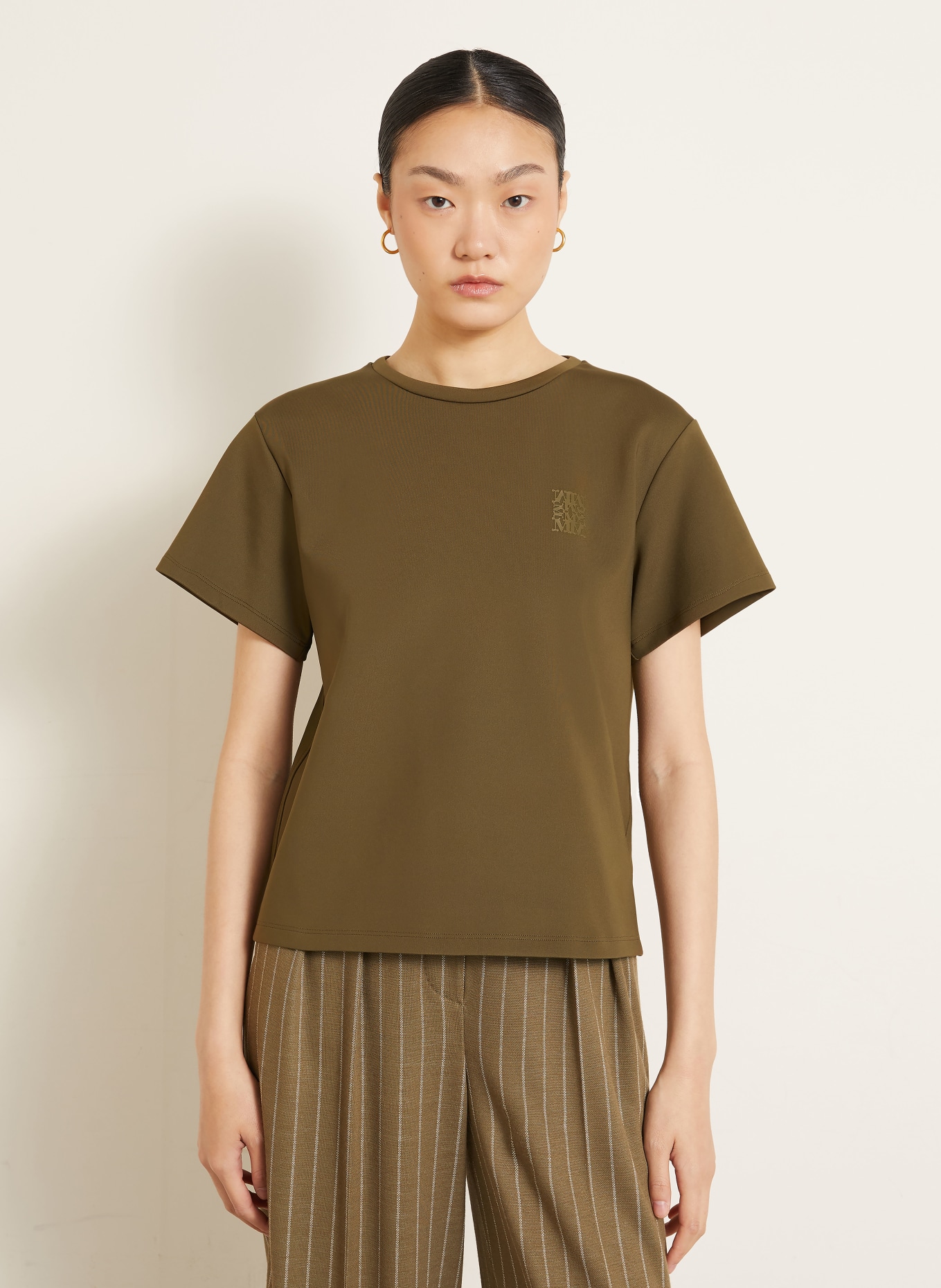 Max Mara Tricou QUAGGA: KAKI