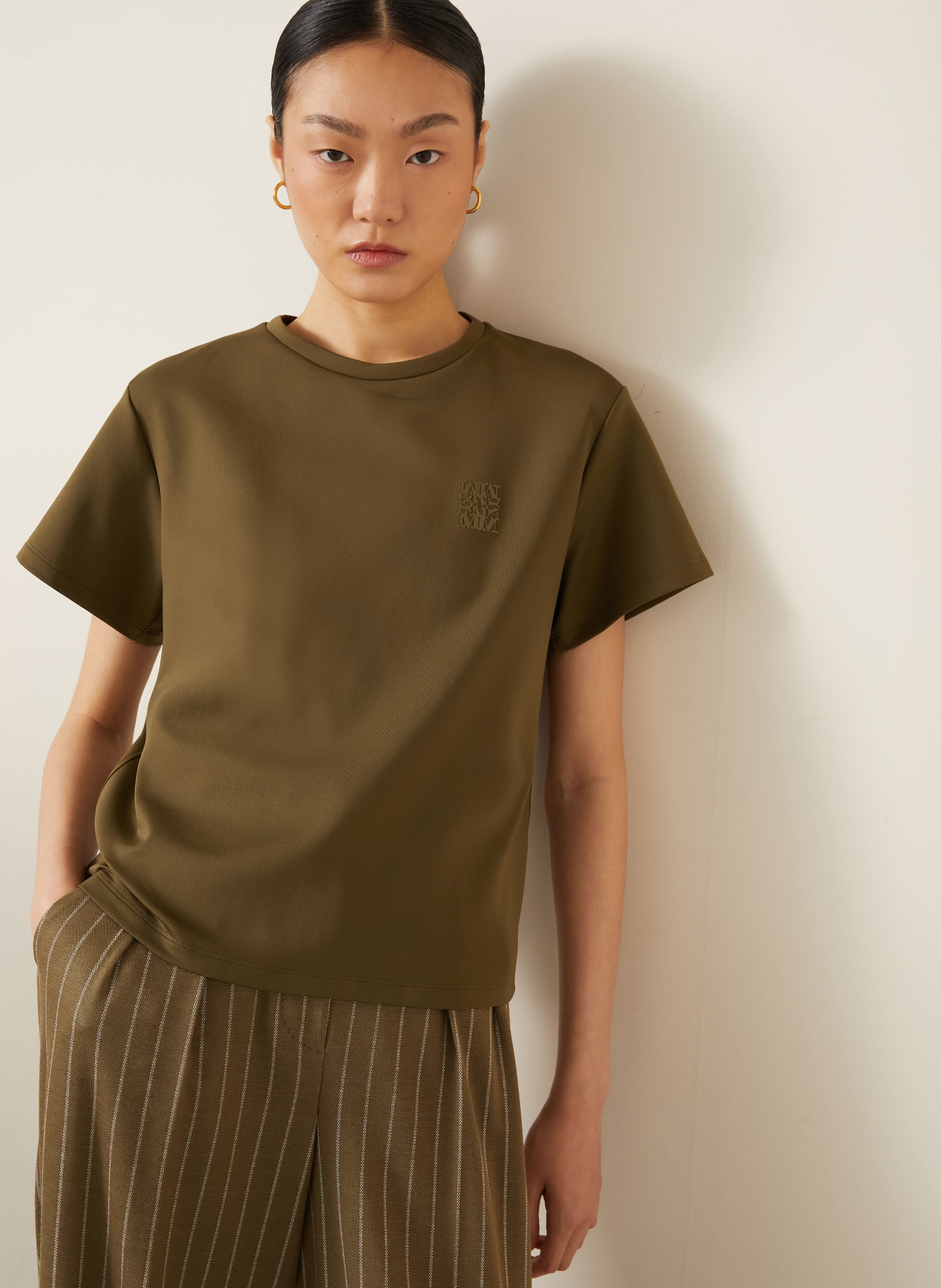 Max Mara Tricou QUAGGA: KAKI