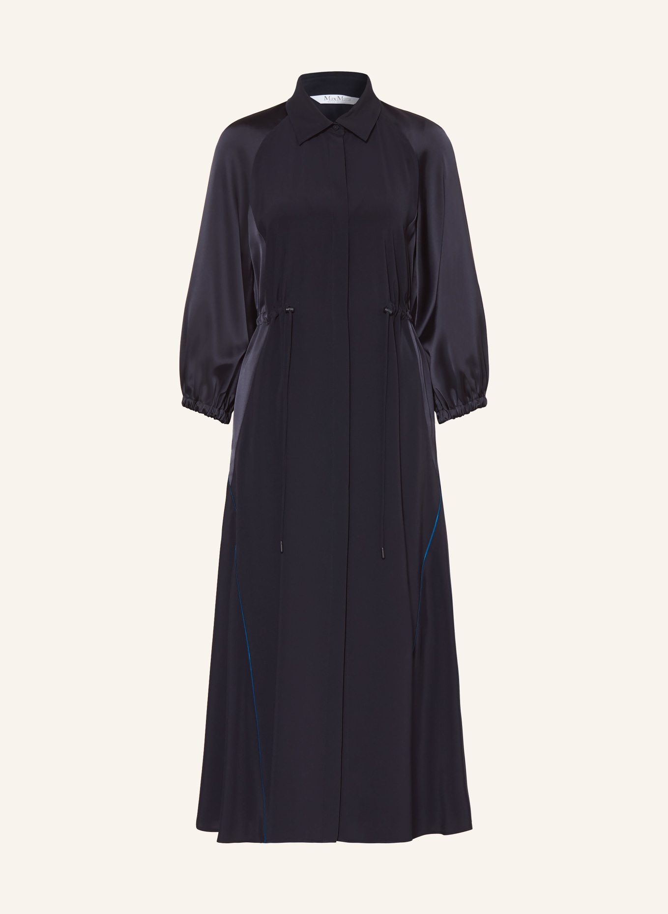 Max Mara Hemdblusenkleid PELOTA: SCHWARZ