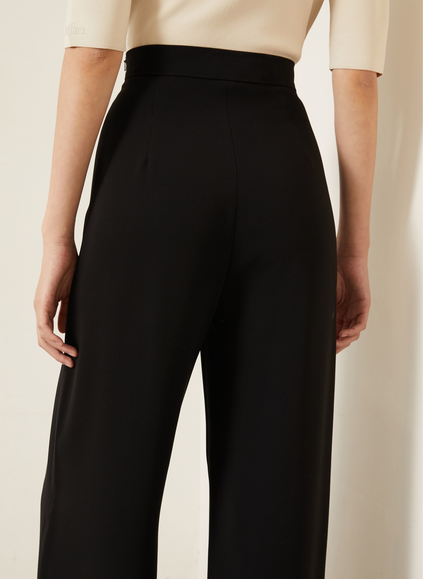 Max Mara Marlene-bukser ALAGGIO: SORT