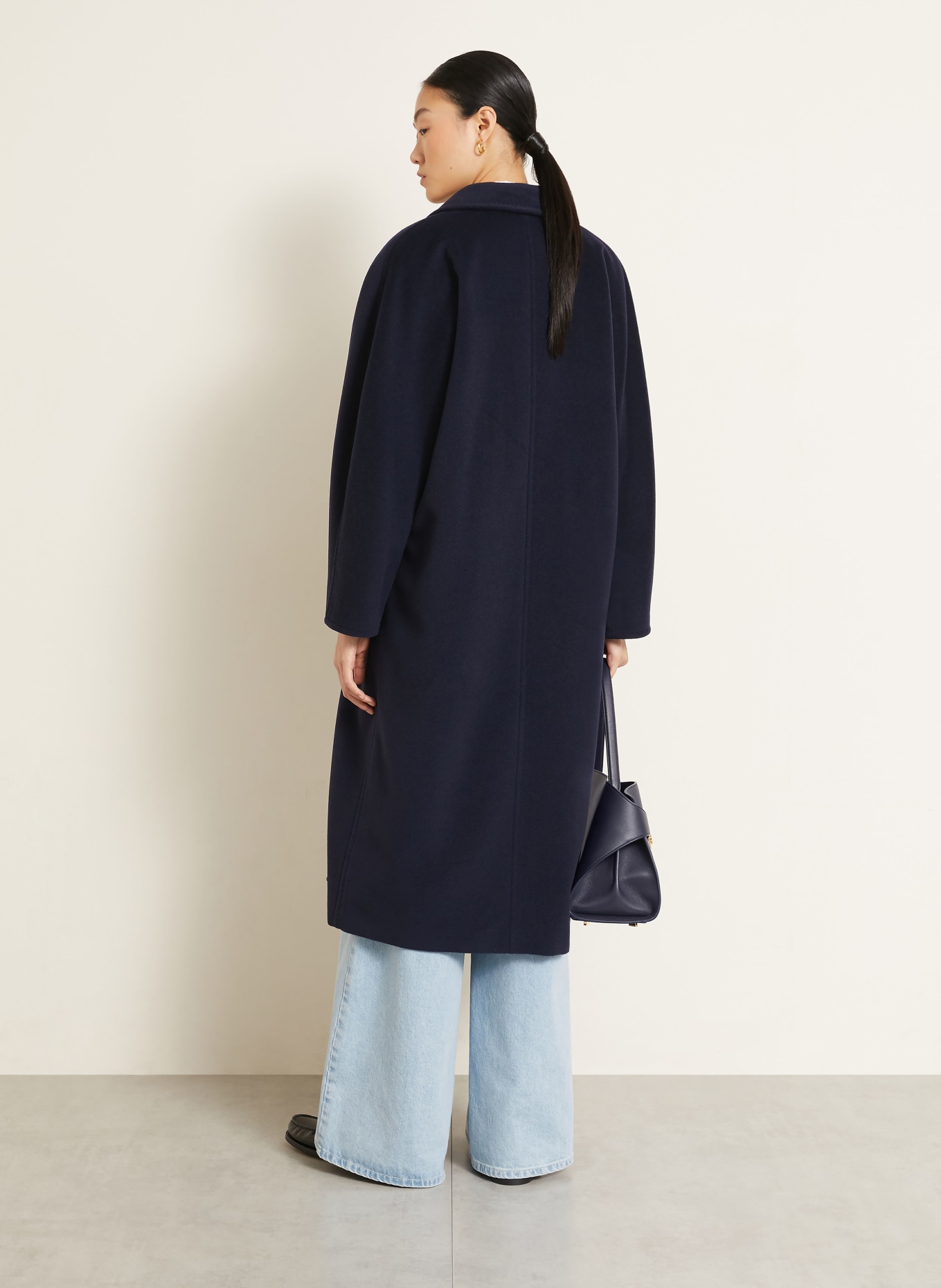 Max Mara Ullkappa MADAME: MÖRKBLÅ