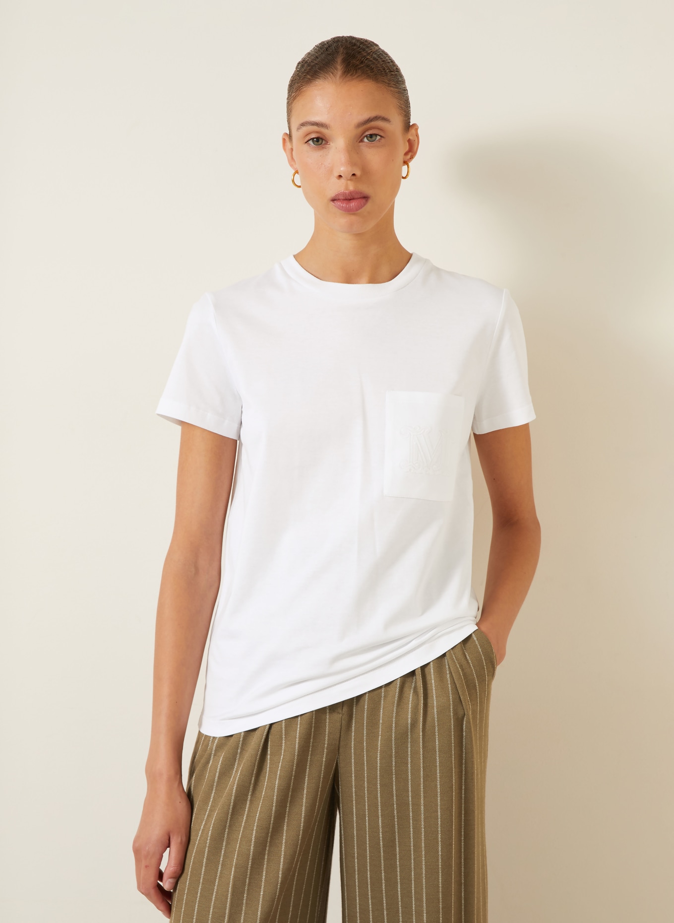 Max Mara Tricou PAPAIA: ALB