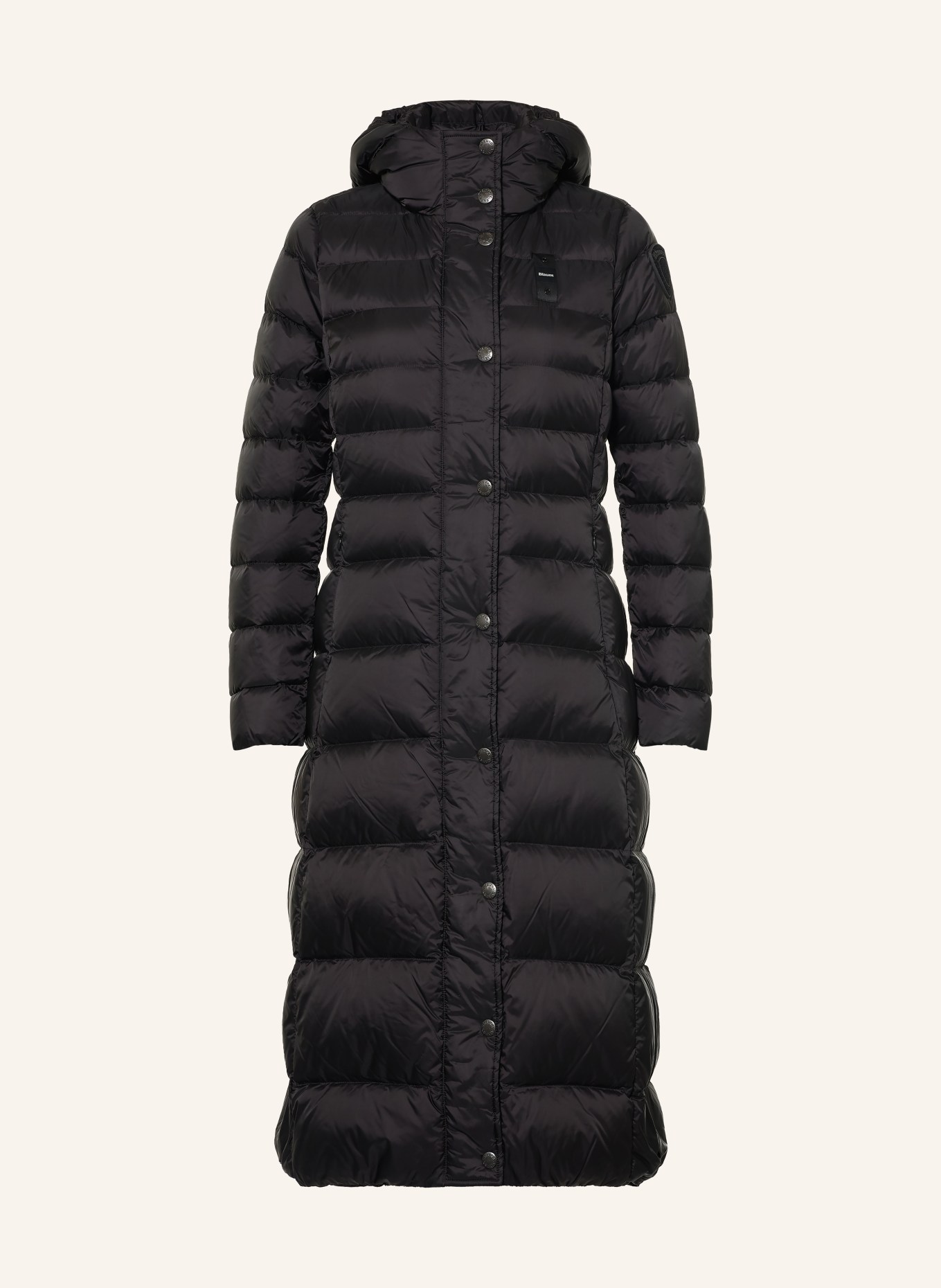 Blauer Daunenmantel: SCHWARZ