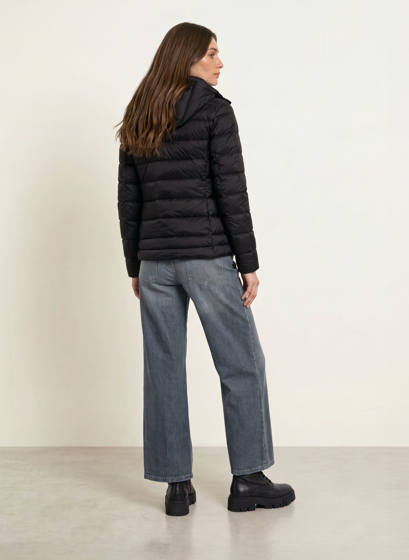Blauer CHARME Lightweight Down Jacket: BLACK