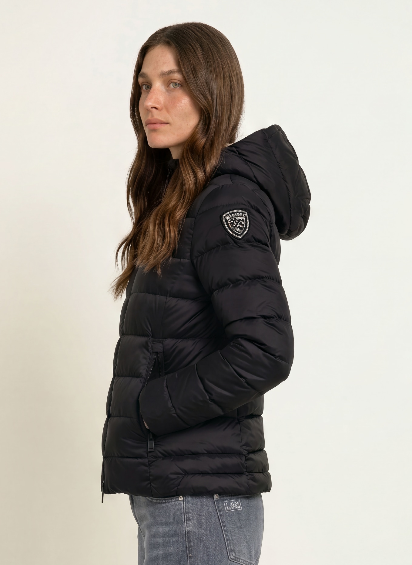 Blauer CHARME Lightweight Down Jacket: BLACK