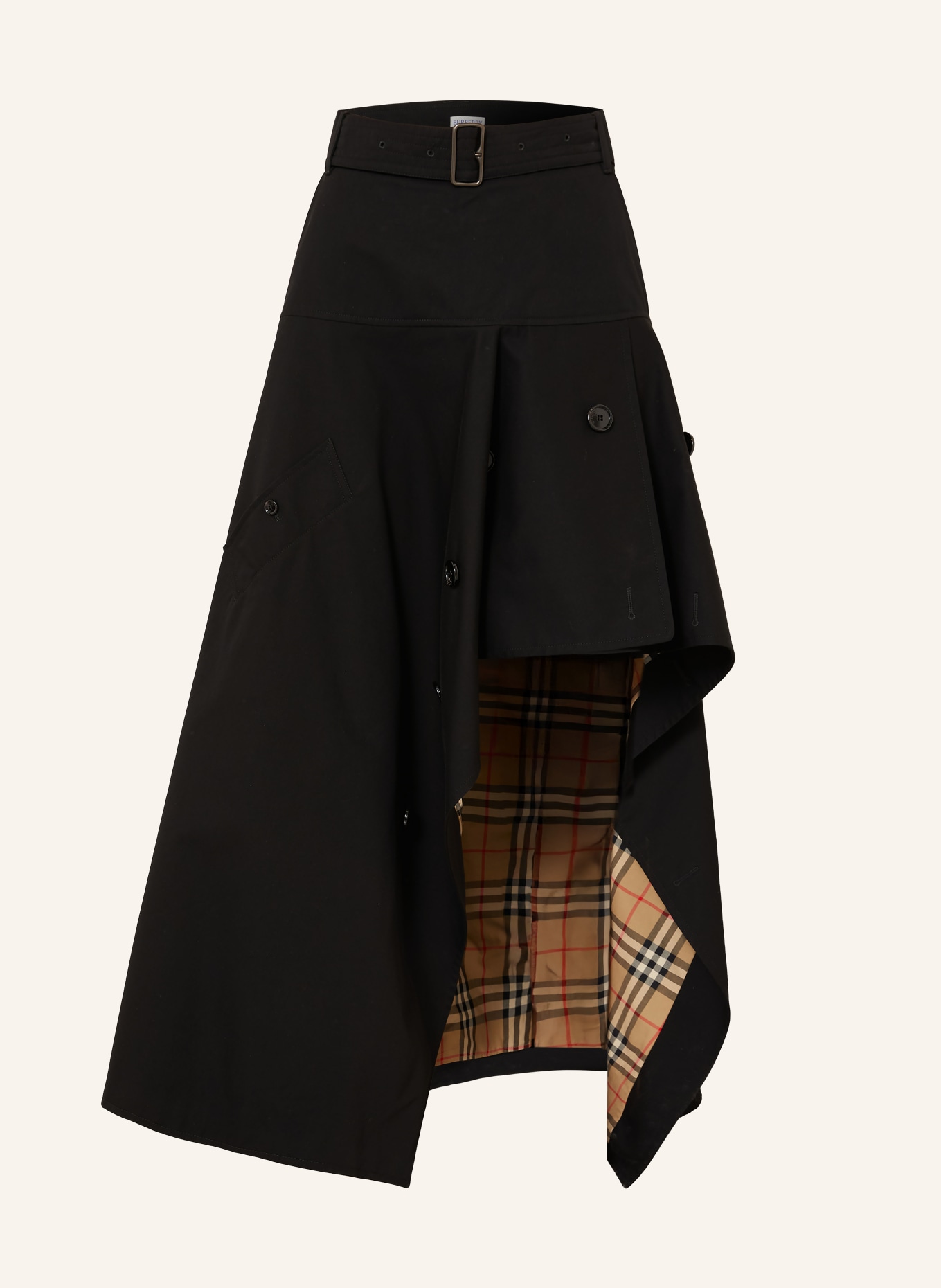 BURBERRY Fustă HEATHER: NEGRU