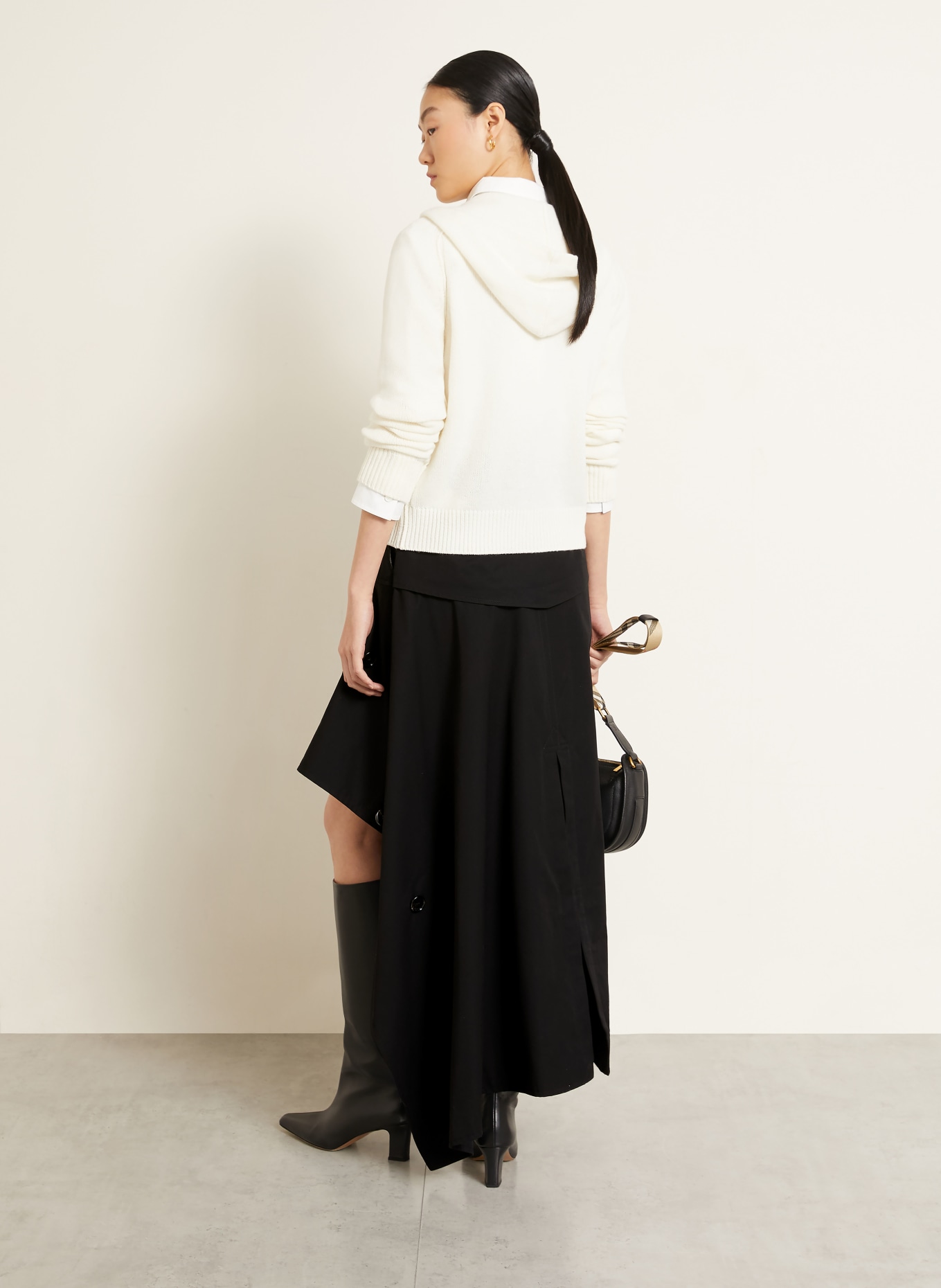 BURBERRY Fustă HEATHER: NEGRU