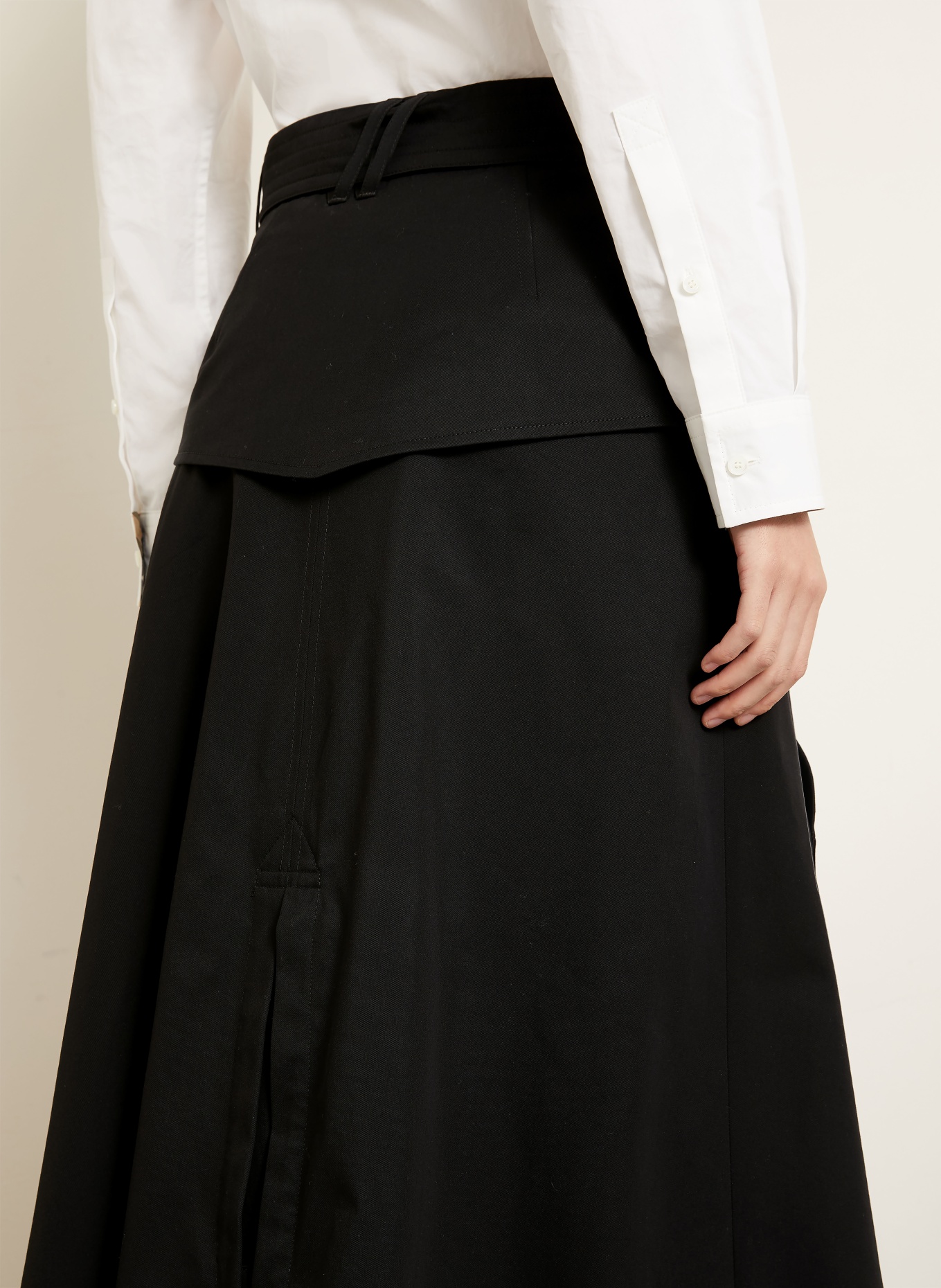 BURBERRY Fustă HEATHER: NEGRU