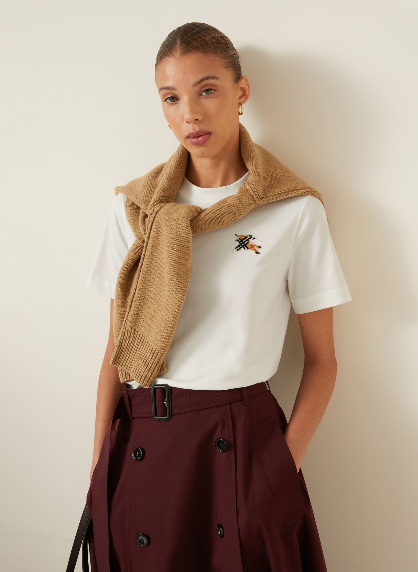 BURBERRY FRANKIE T-shirt: WHITE