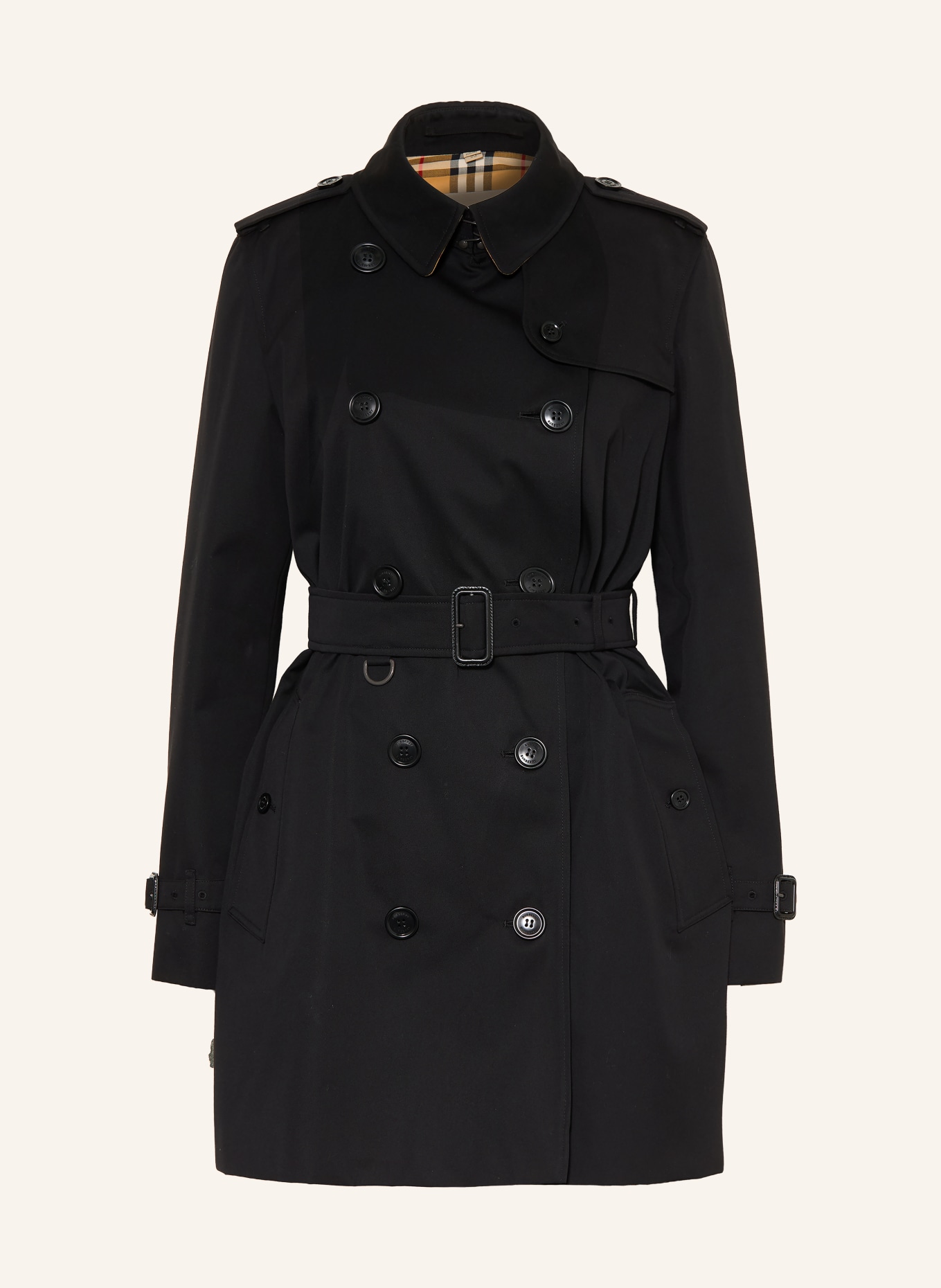 BURBERRY Trencz KENSINGTON: CZARNY