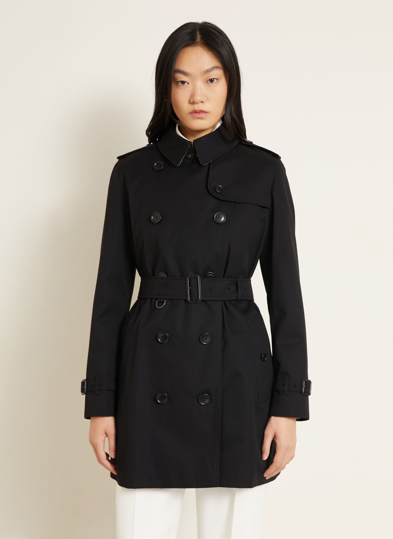 BURBERRY Trencz KENSINGTON: CZARNY