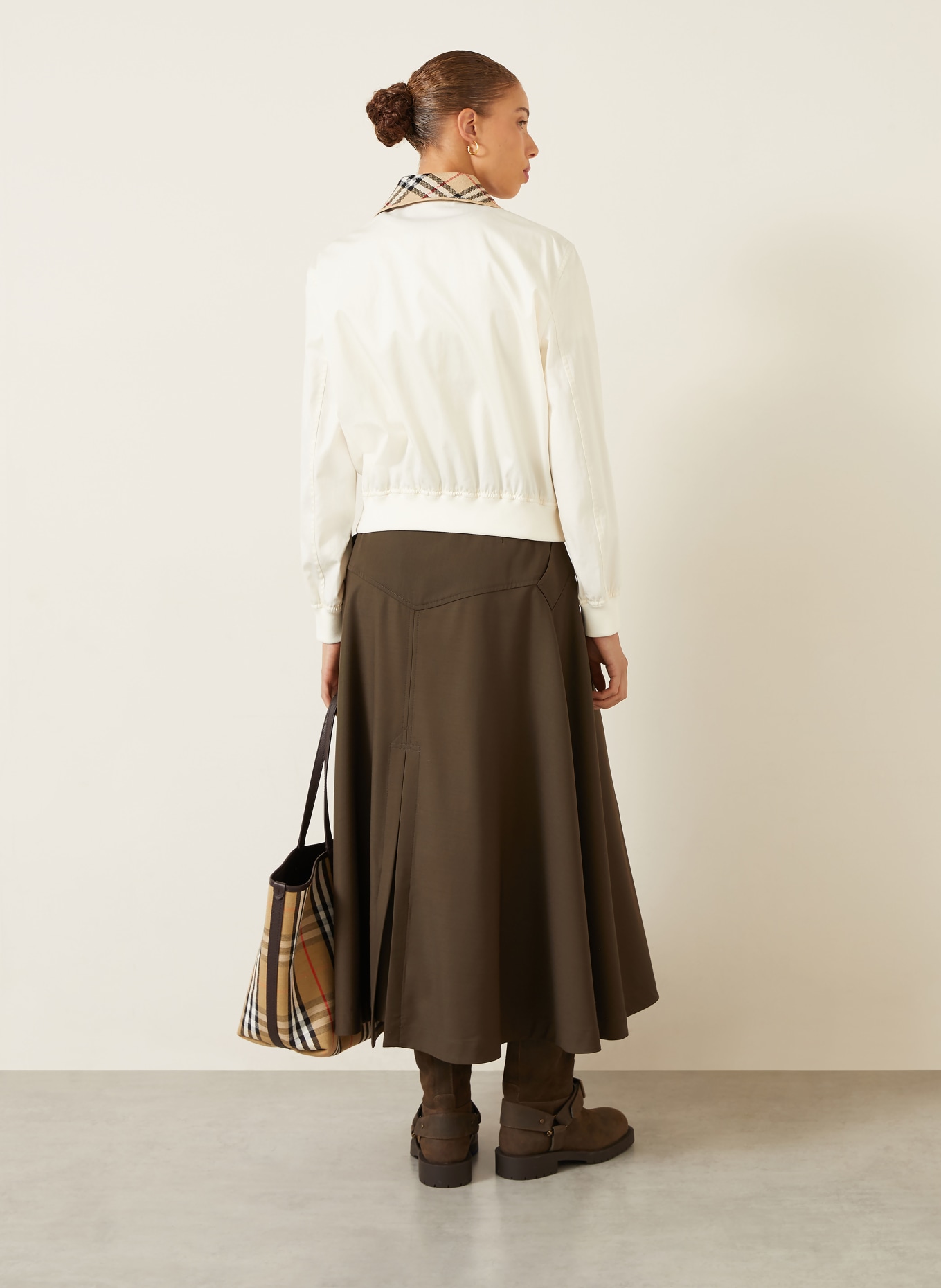 BURBERRY Zavinovací sukně BELINA: KHAKI