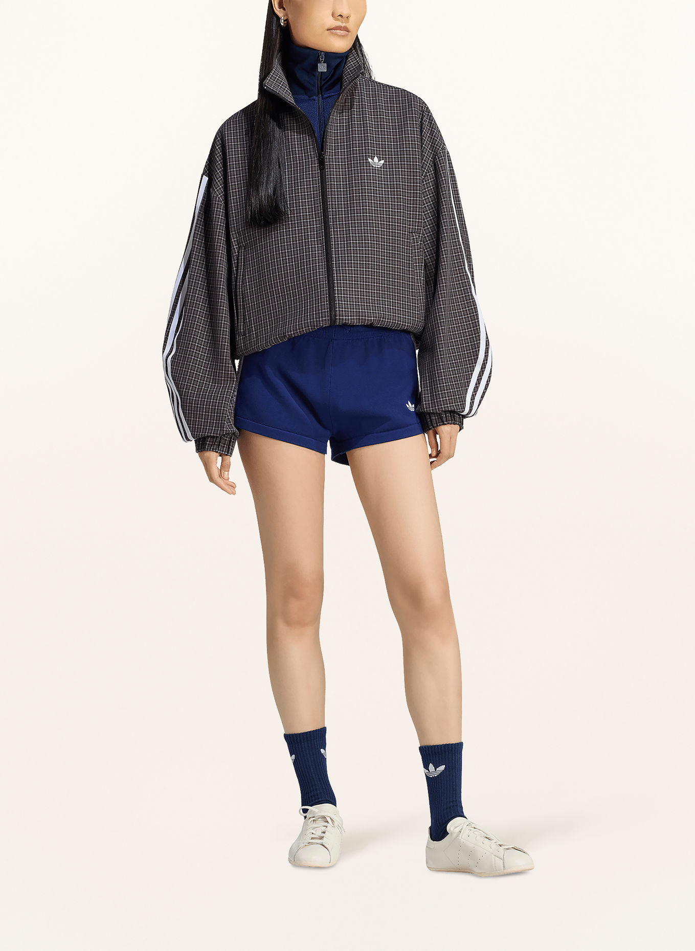 adidas Originals Blouson CHECKS ORIGINALS: SCHWARZ / GRAU / WEISS