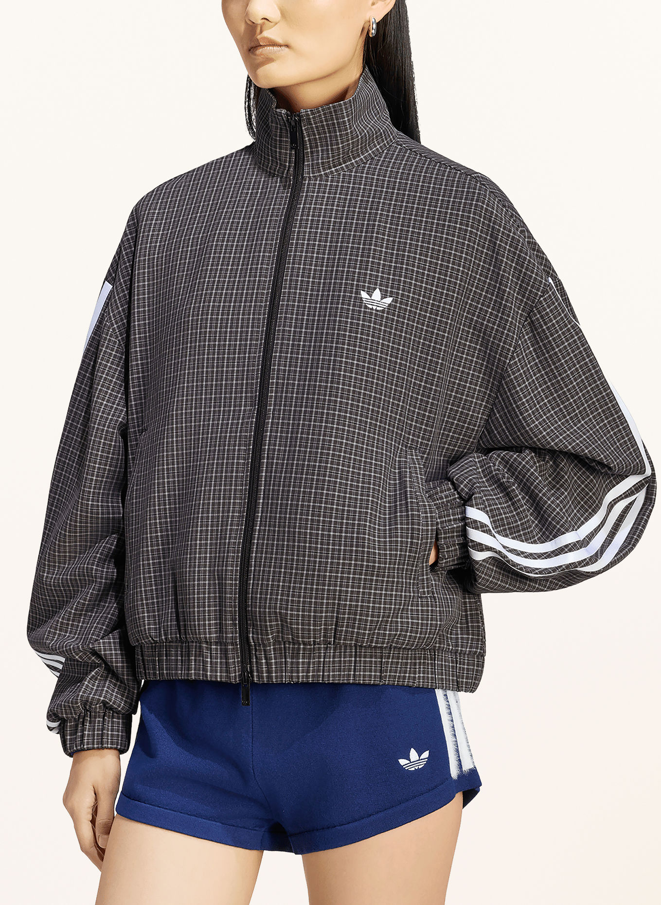 adidas Originals Blouson CHECKS ORIGINALS: SCHWARZ / GRAU / WEISS