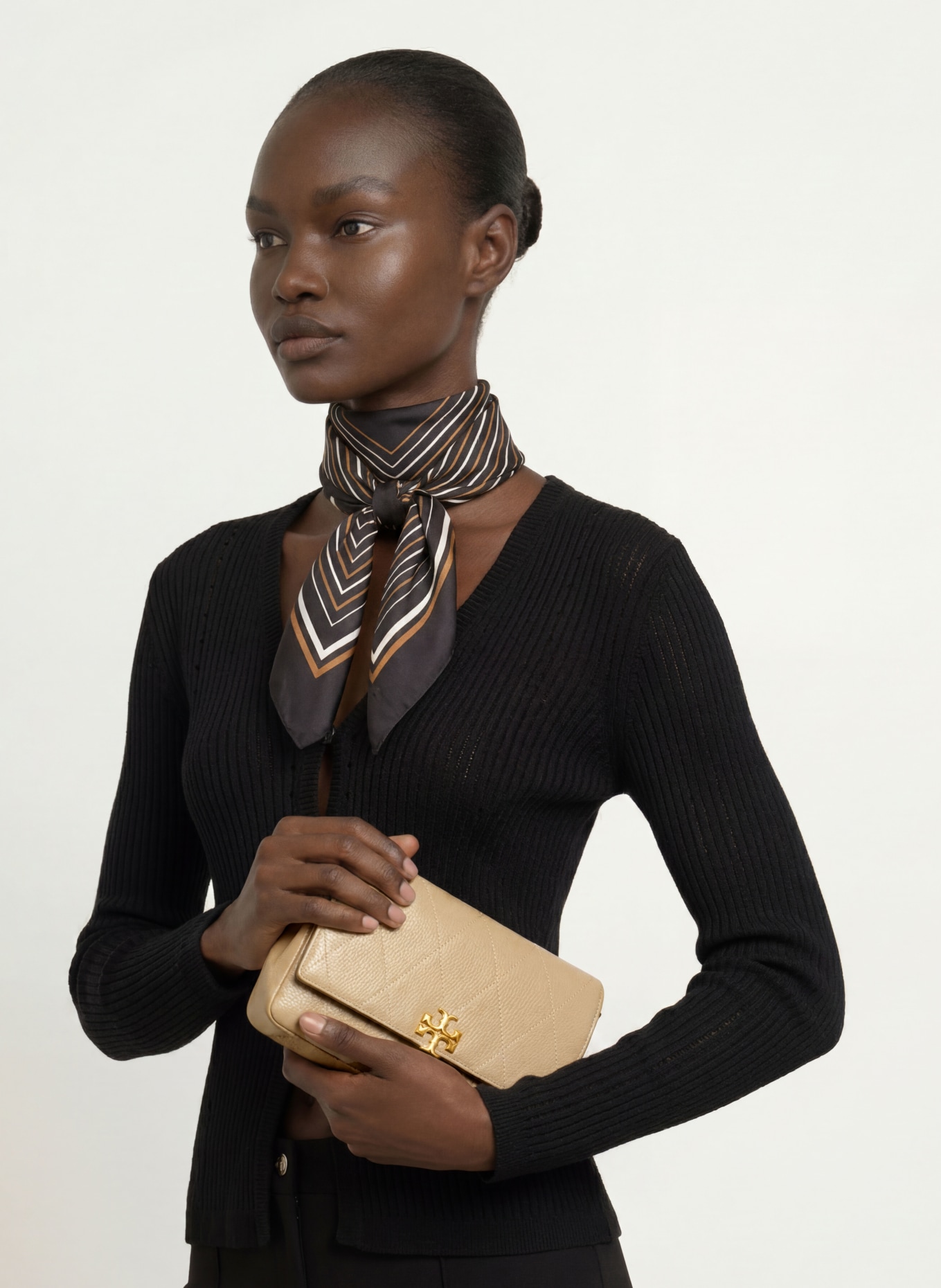 TORY BURCH Omslagsväska CHARLIE: BEIGE