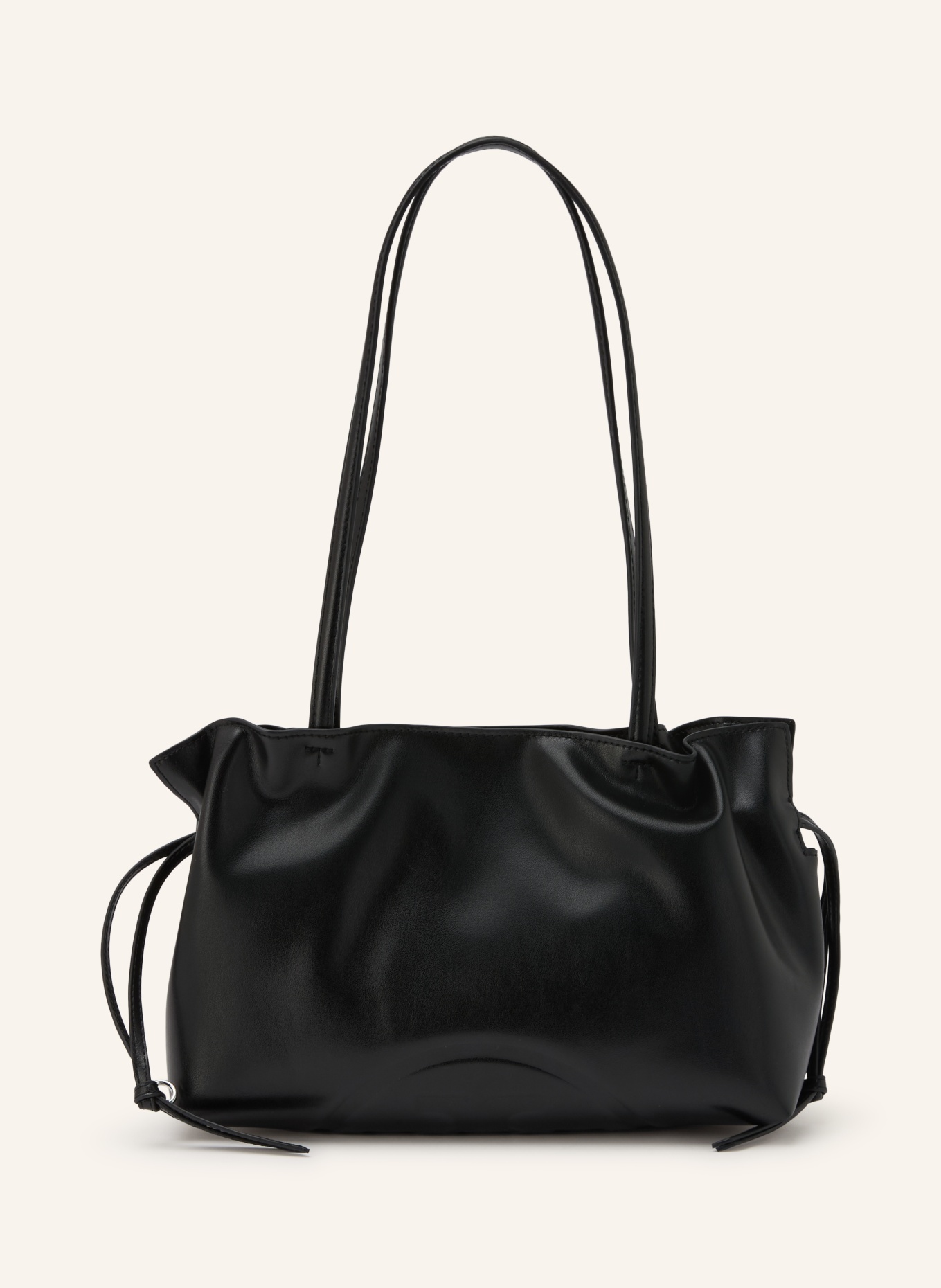 TORY BURCH Schultertasche ELLA SMALL: SCHWARZ / SILBER