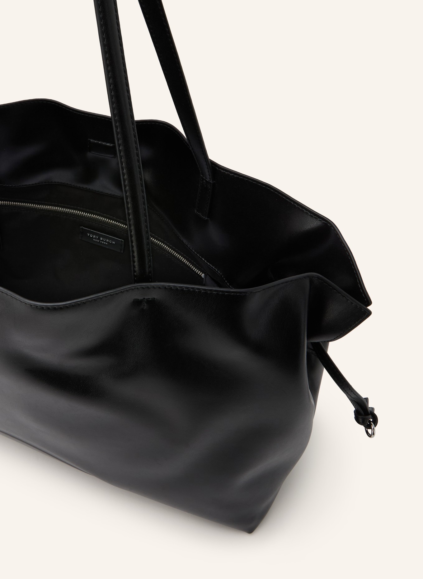 TORY BURCH Shopper ELLA: SCHWARZ / SILBER