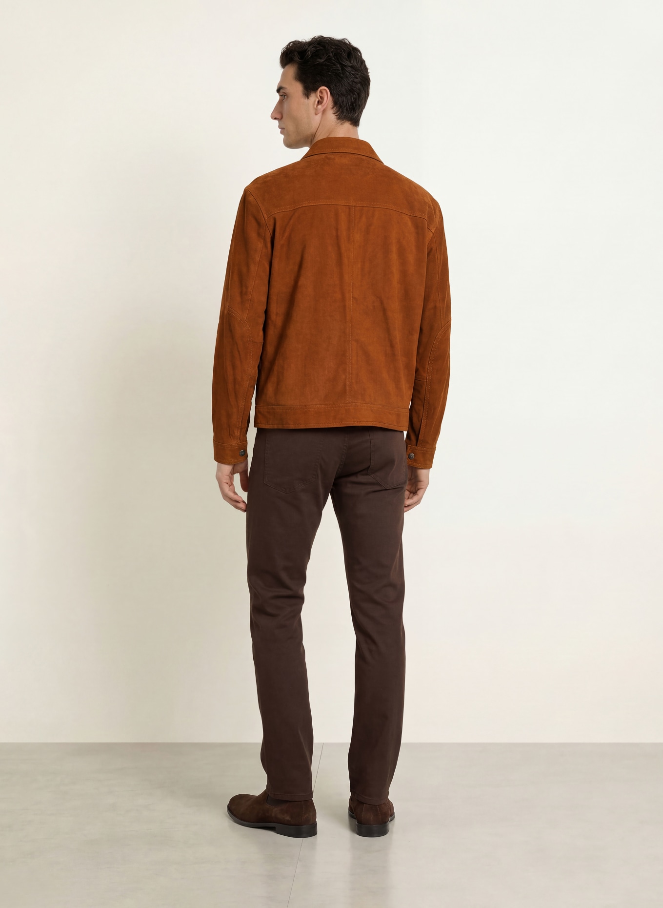 BOSS Lederjacke MINTON: COGNAC