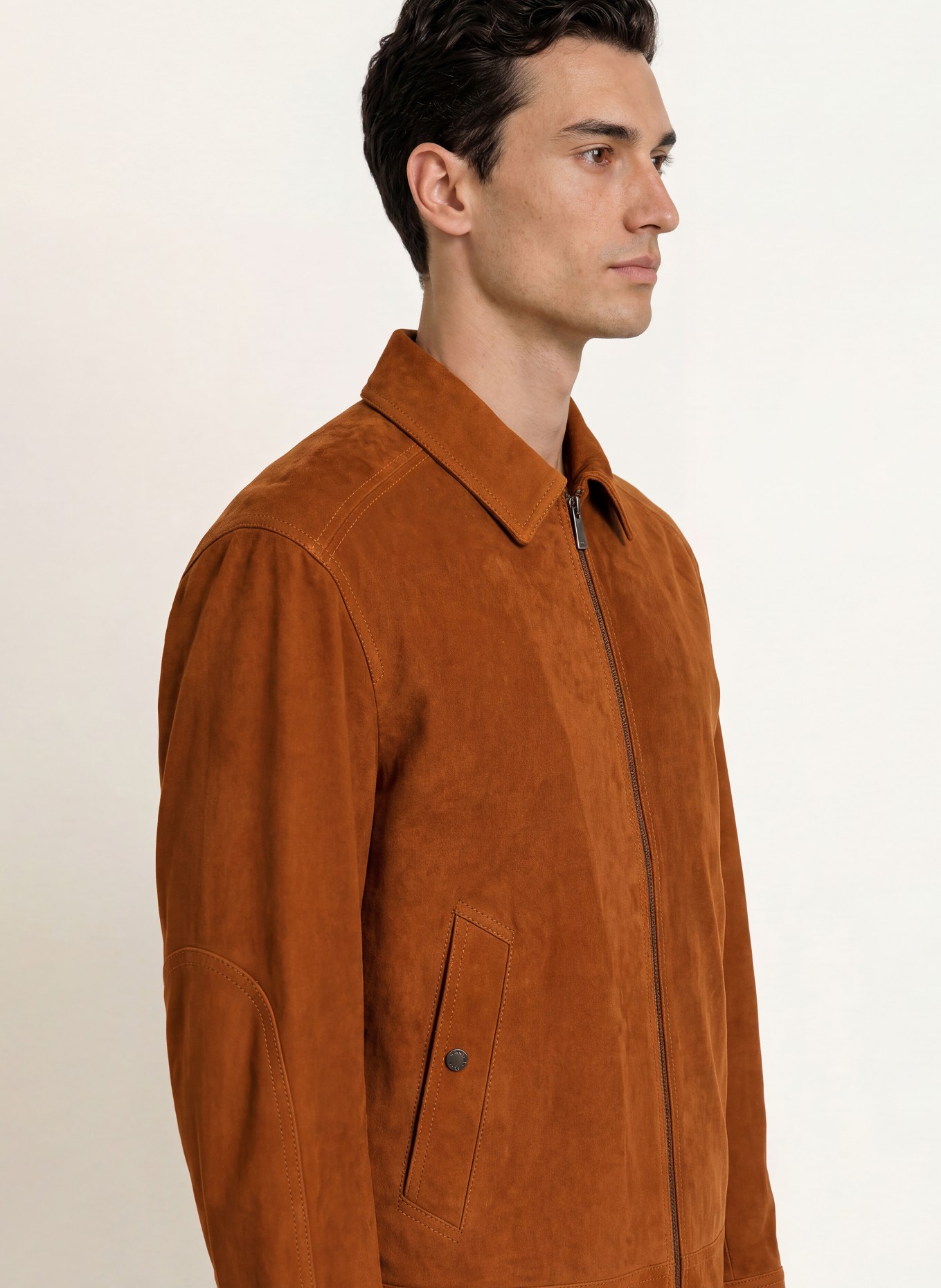 BOSS Lederjacke MINTON: COGNAC
