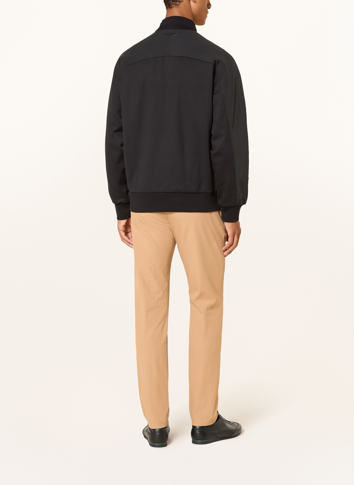 BOSS Blouson SKILES en mélange de matières: NOIR