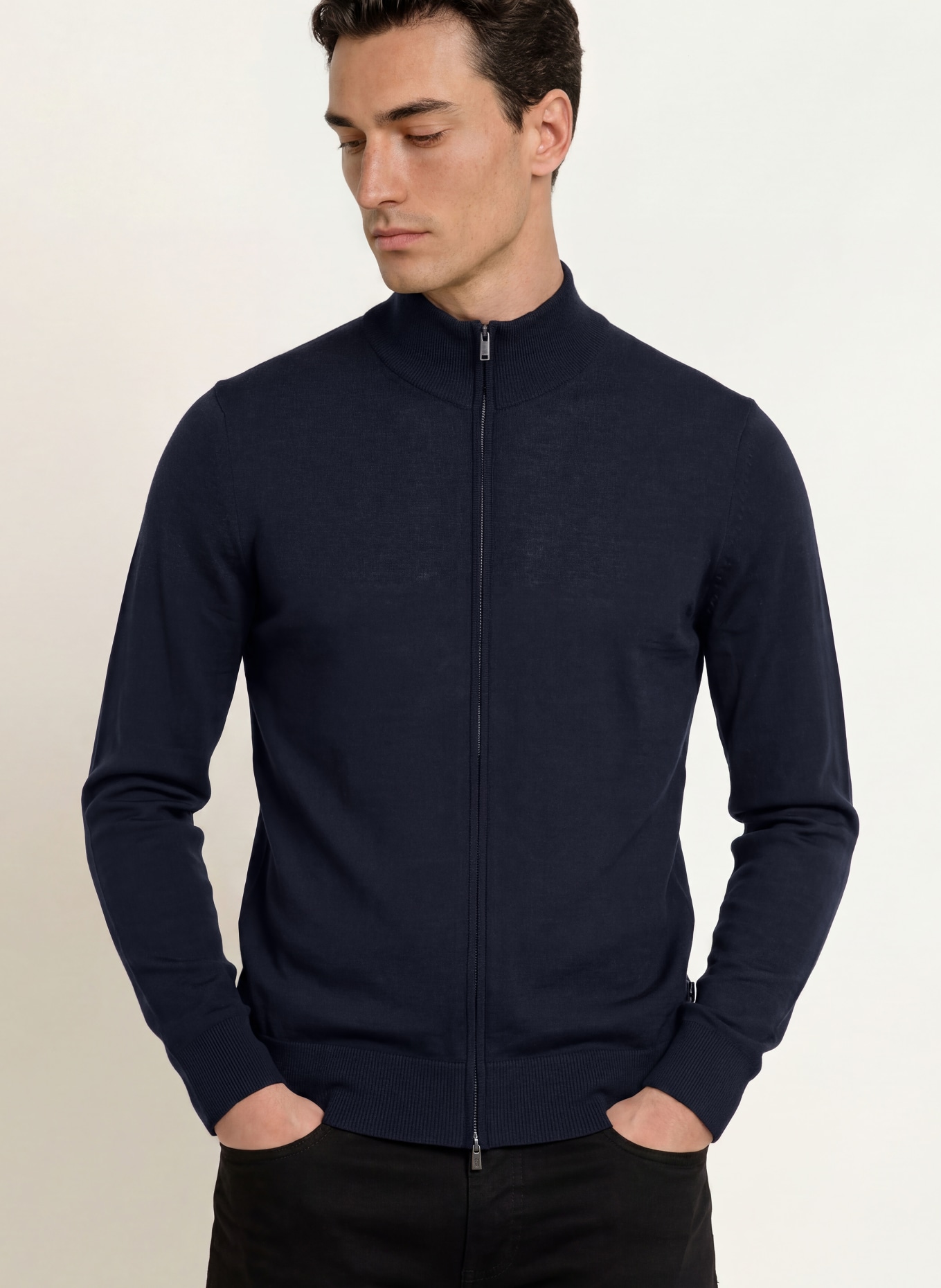 BOSS BALONSO Cardigan: DARK BLUE