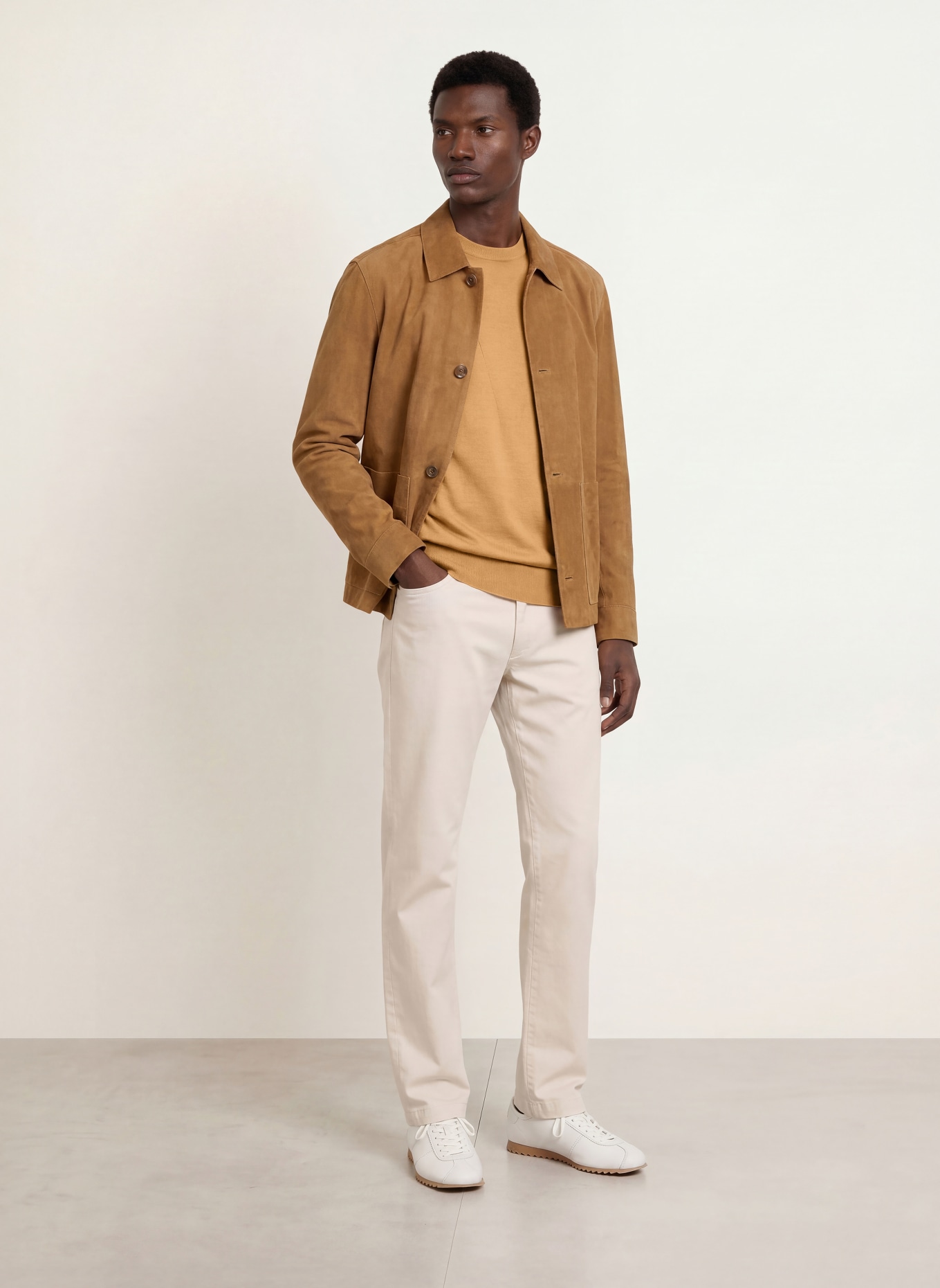 BOSS Trui LENO: CAMEL